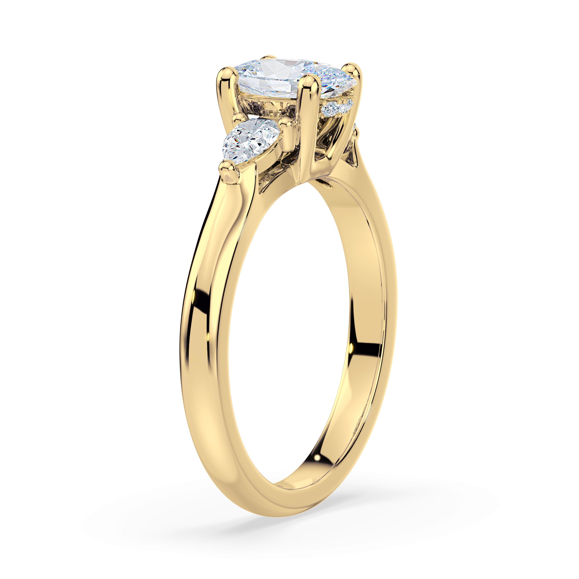 (Royal Asscher Oval - Yellow)