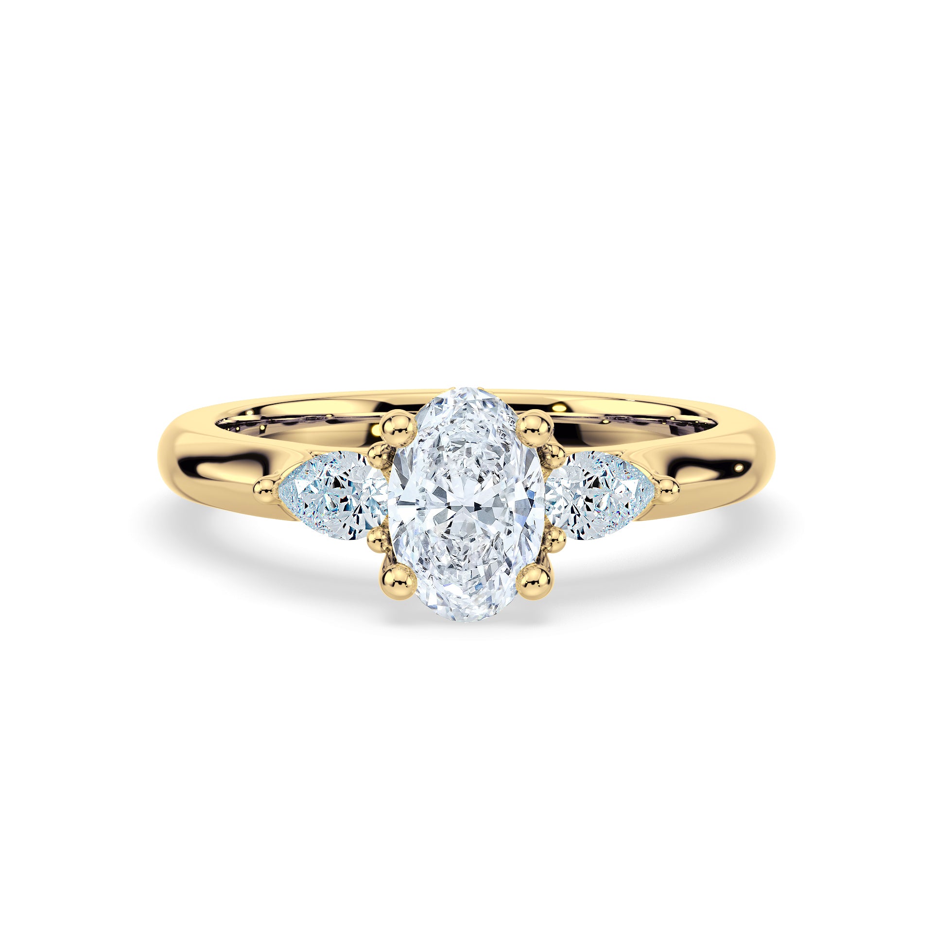 (Royal Asscher Oval - Yellow)