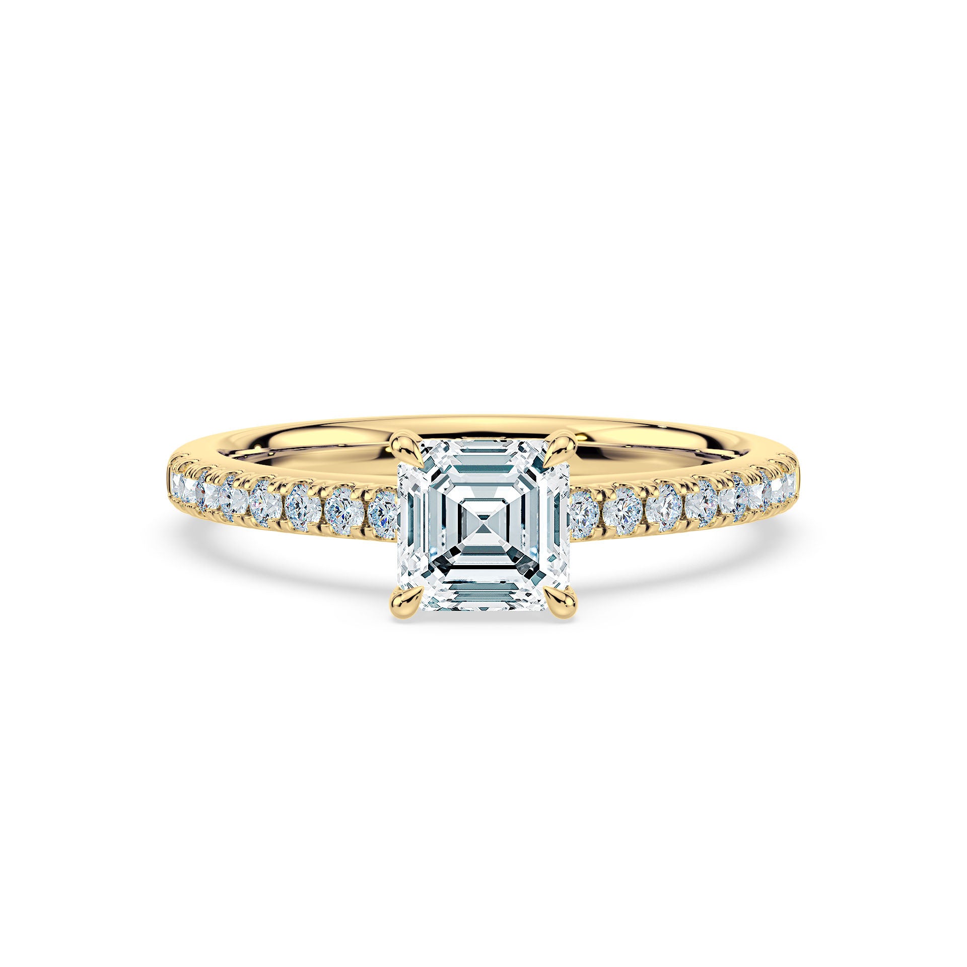 (Royal Asscher Cut - Yellow)