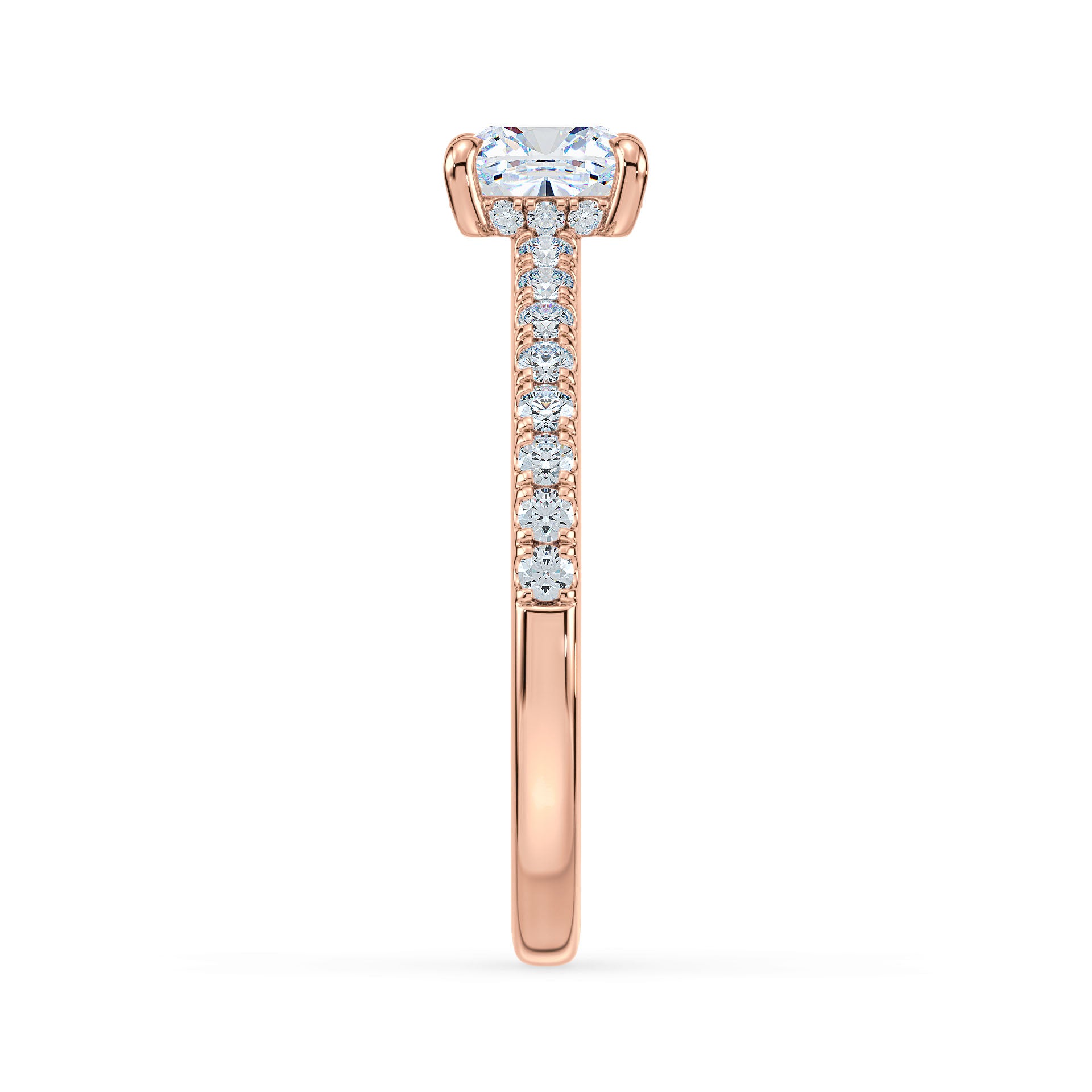 (Royal Asscher Cushion - Rose)
