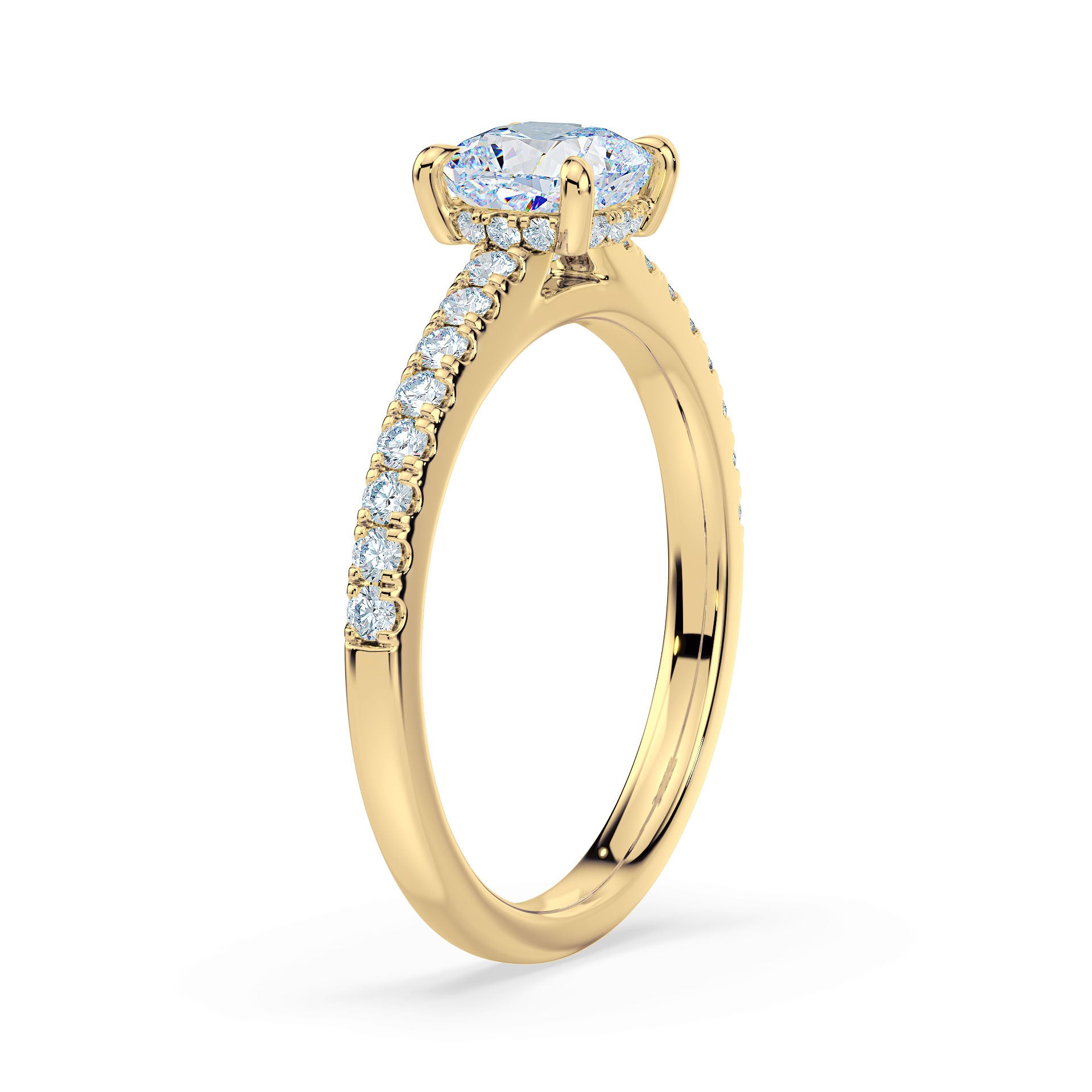 (Royal Asscher Cushion - Yellow)