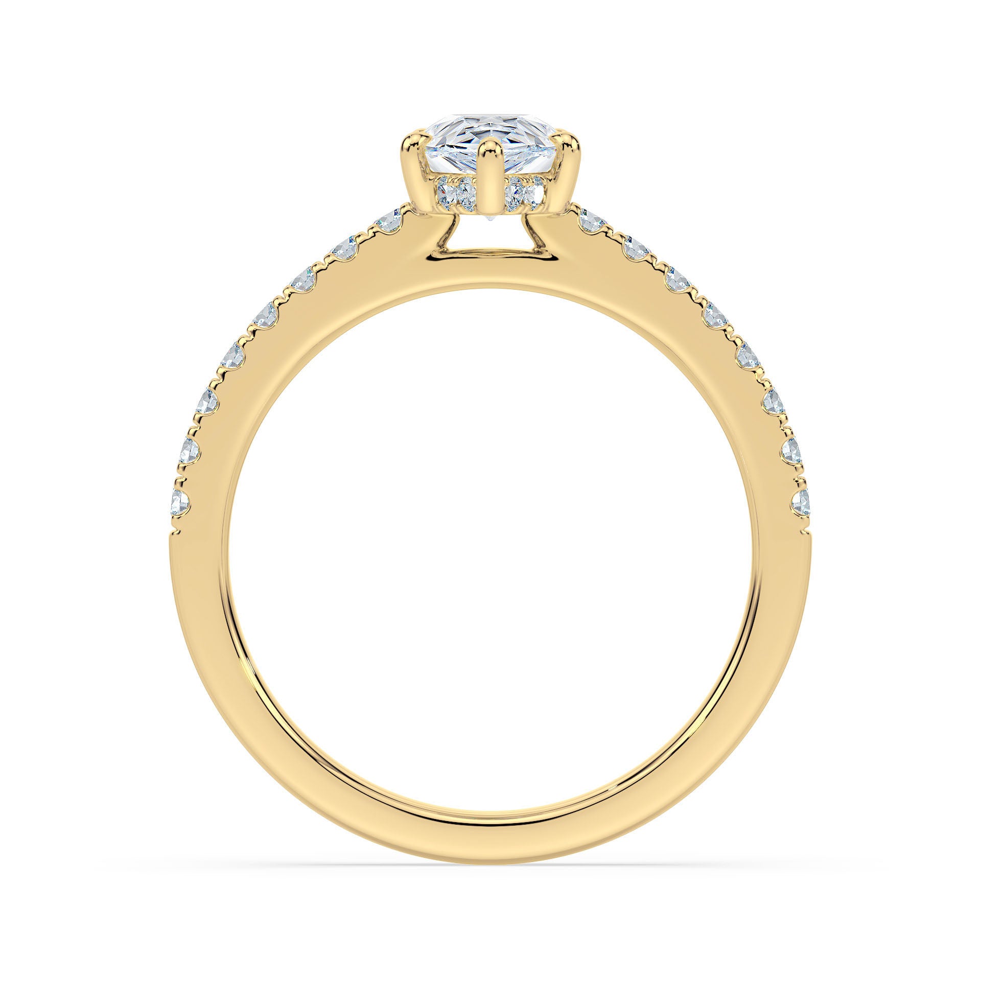 (Royal Asscher Pear - Yellow)