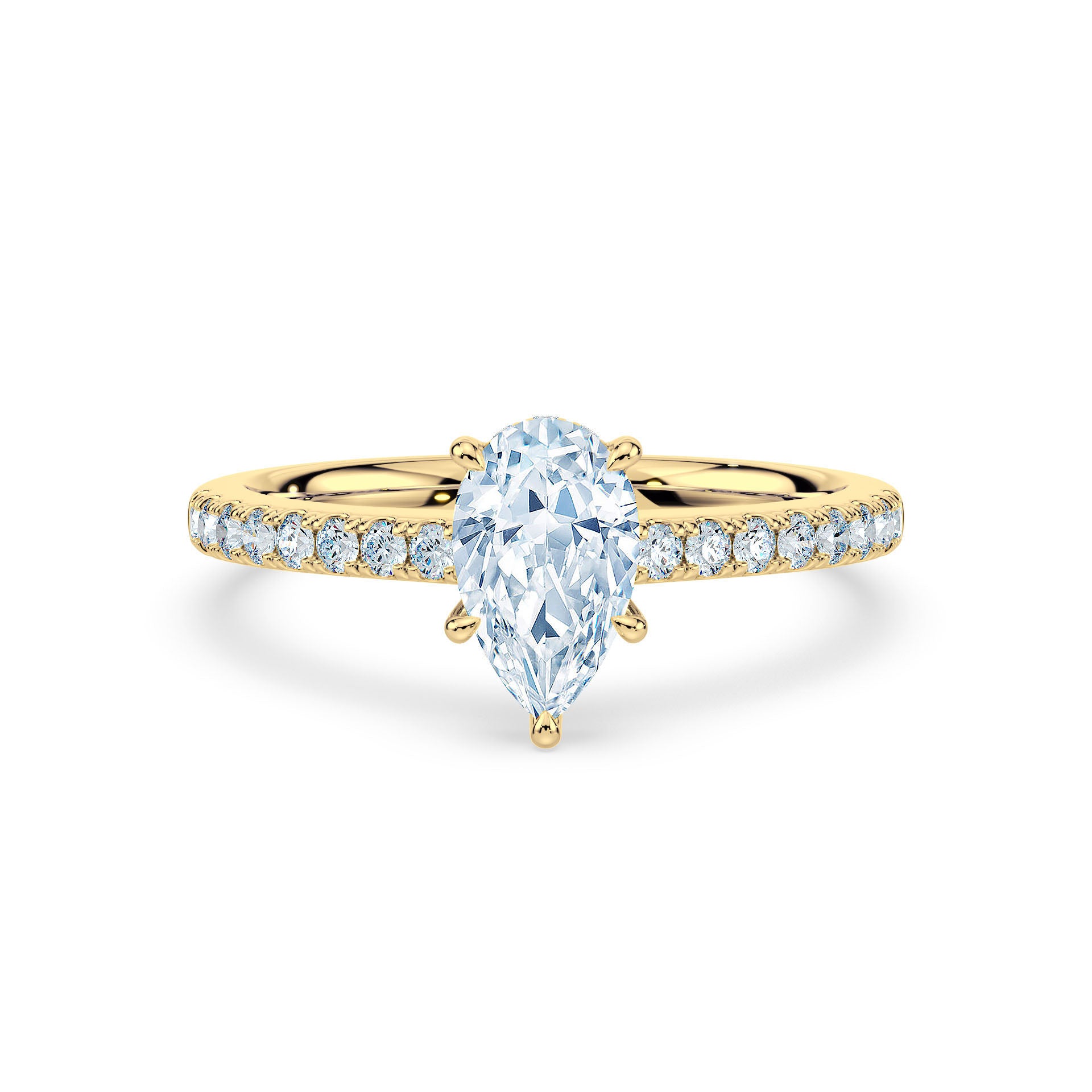 (Royal Asscher Pear - Yellow)