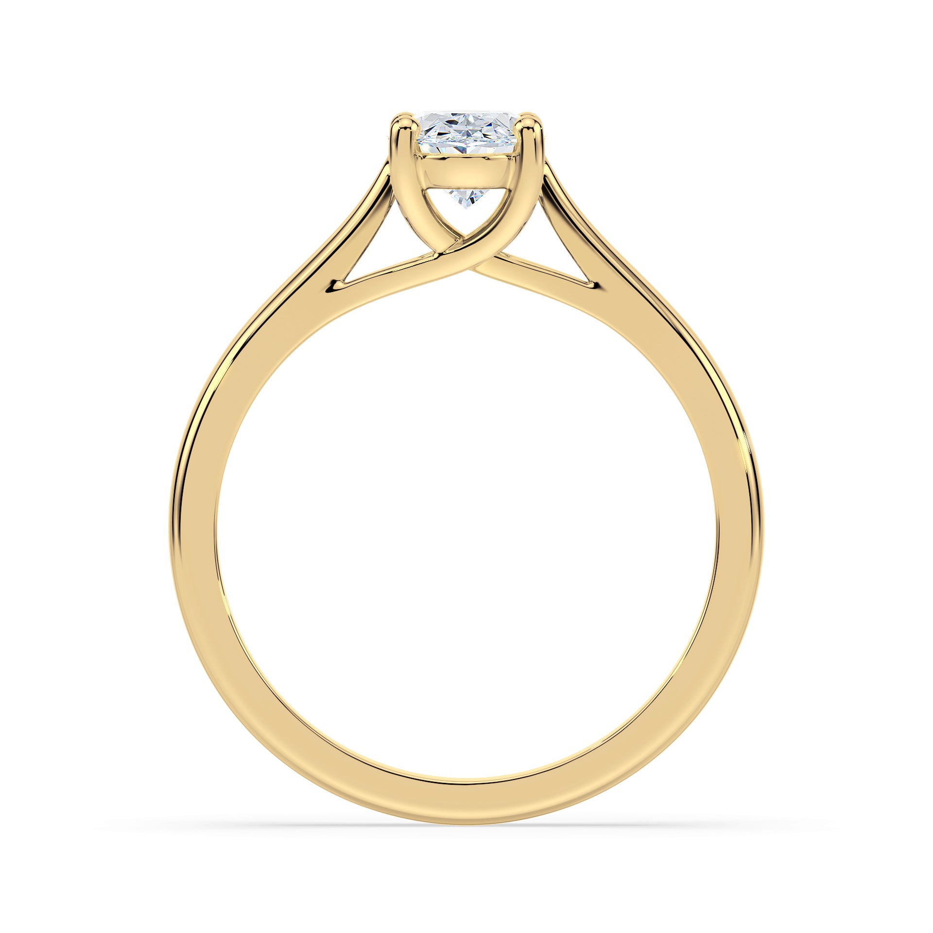 (Royal Asscher Oval - Yellow)