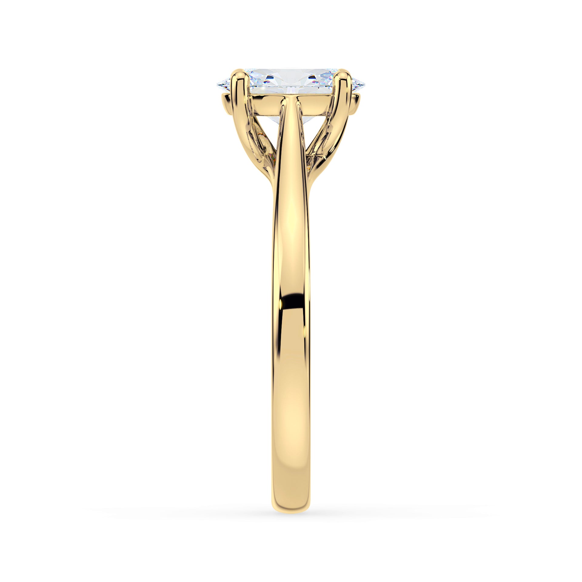 (Royal Asscher Oval - Yellow)