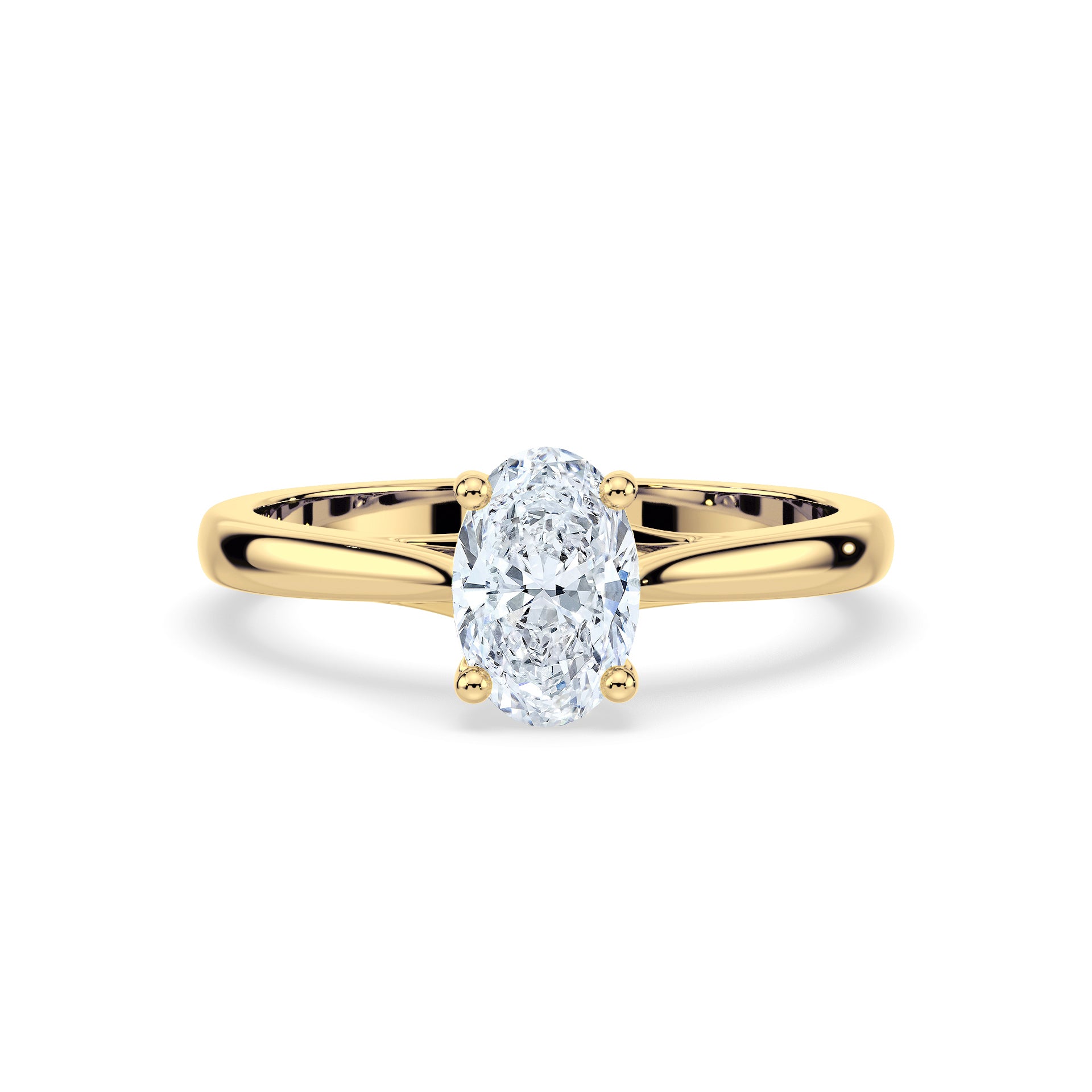 (Royal Asscher Oval - Yellow)