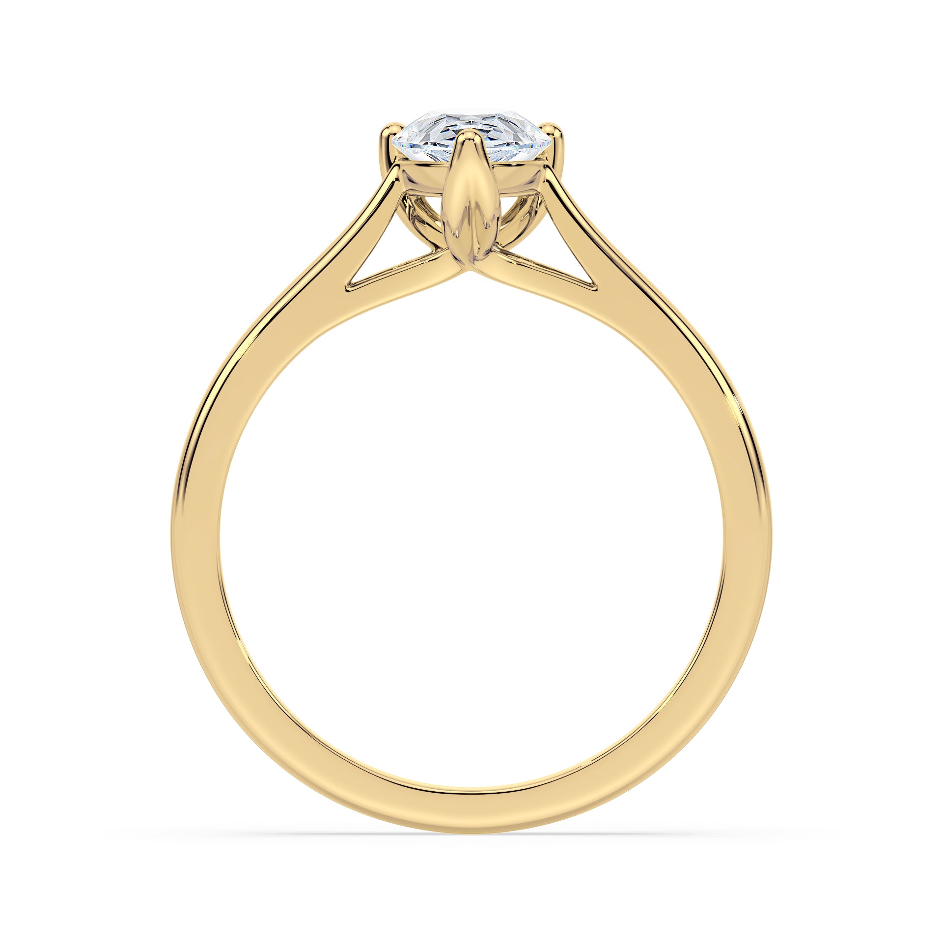 (Royal Asscher Pear - Yellow)