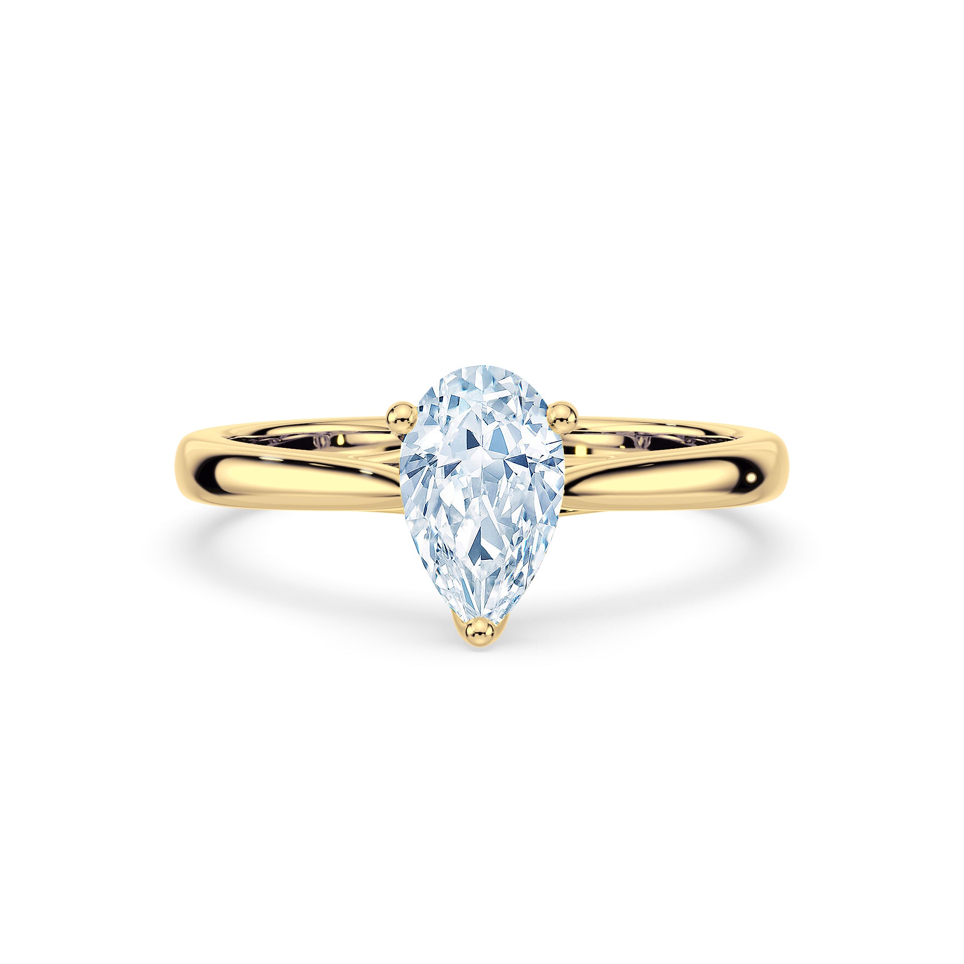(Royal Asscher Pear - Yellow)