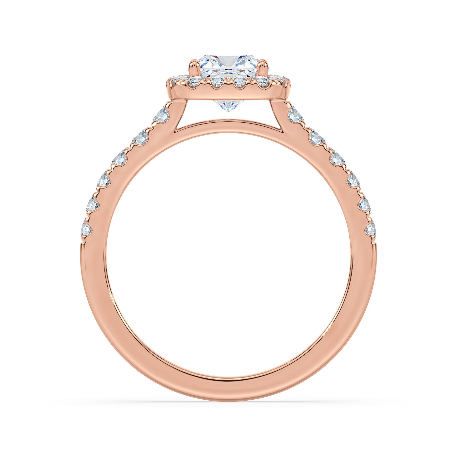 (Royal Asscher Cushion - Rose)