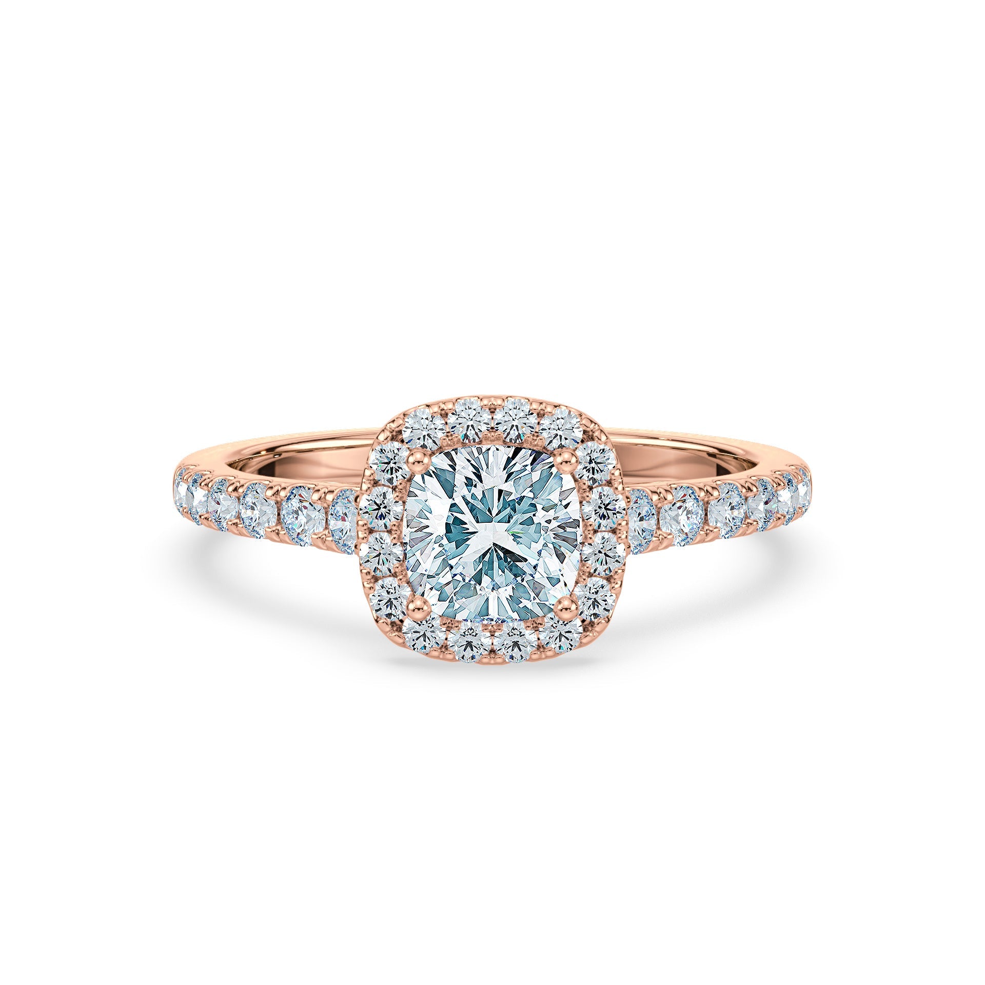(Royal Asscher Cushion - Rose)