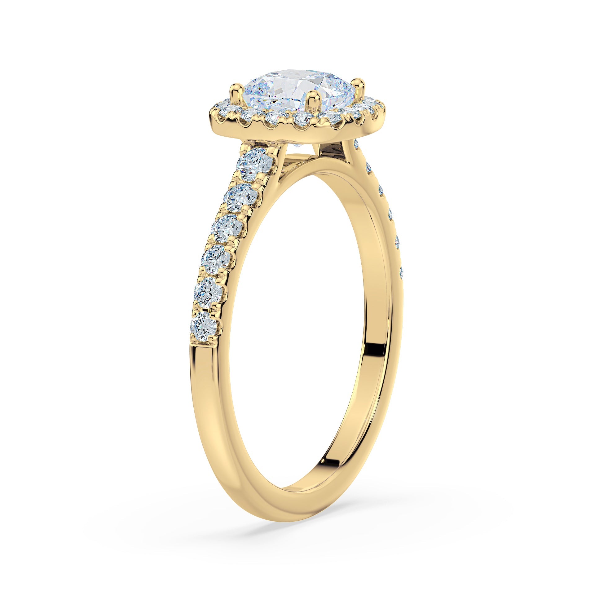 (Royal Asscher Cushion - Yellow)
