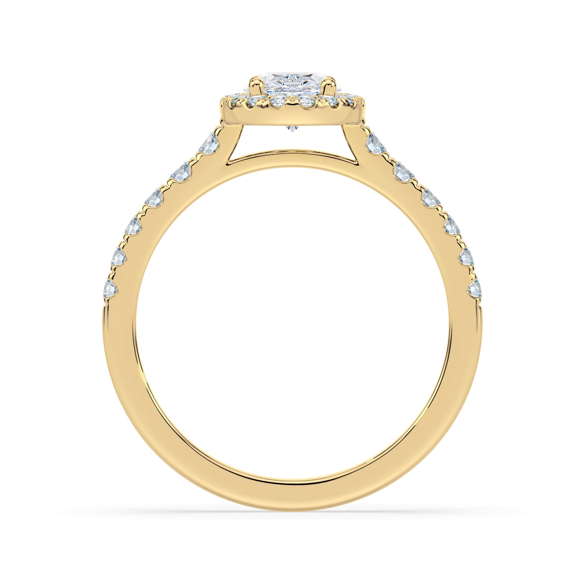 (Royal Asscher Oval - Yellow)