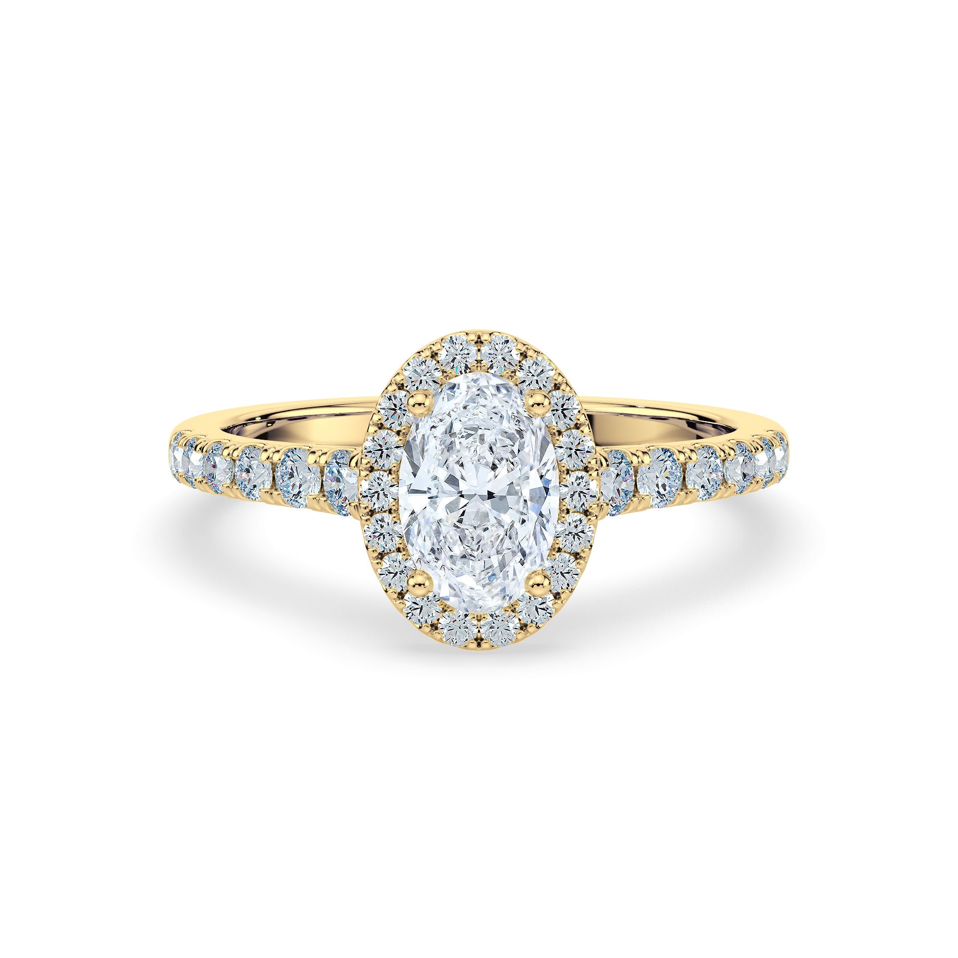 (Royal Asscher Oval - Yellow)
