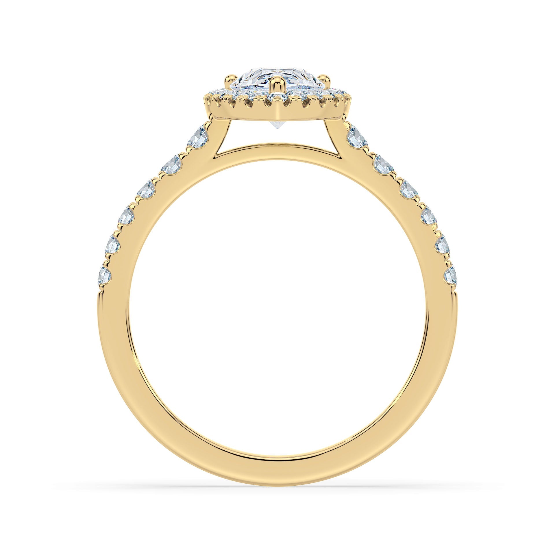 (Royal Asscher Pear - Yellow)