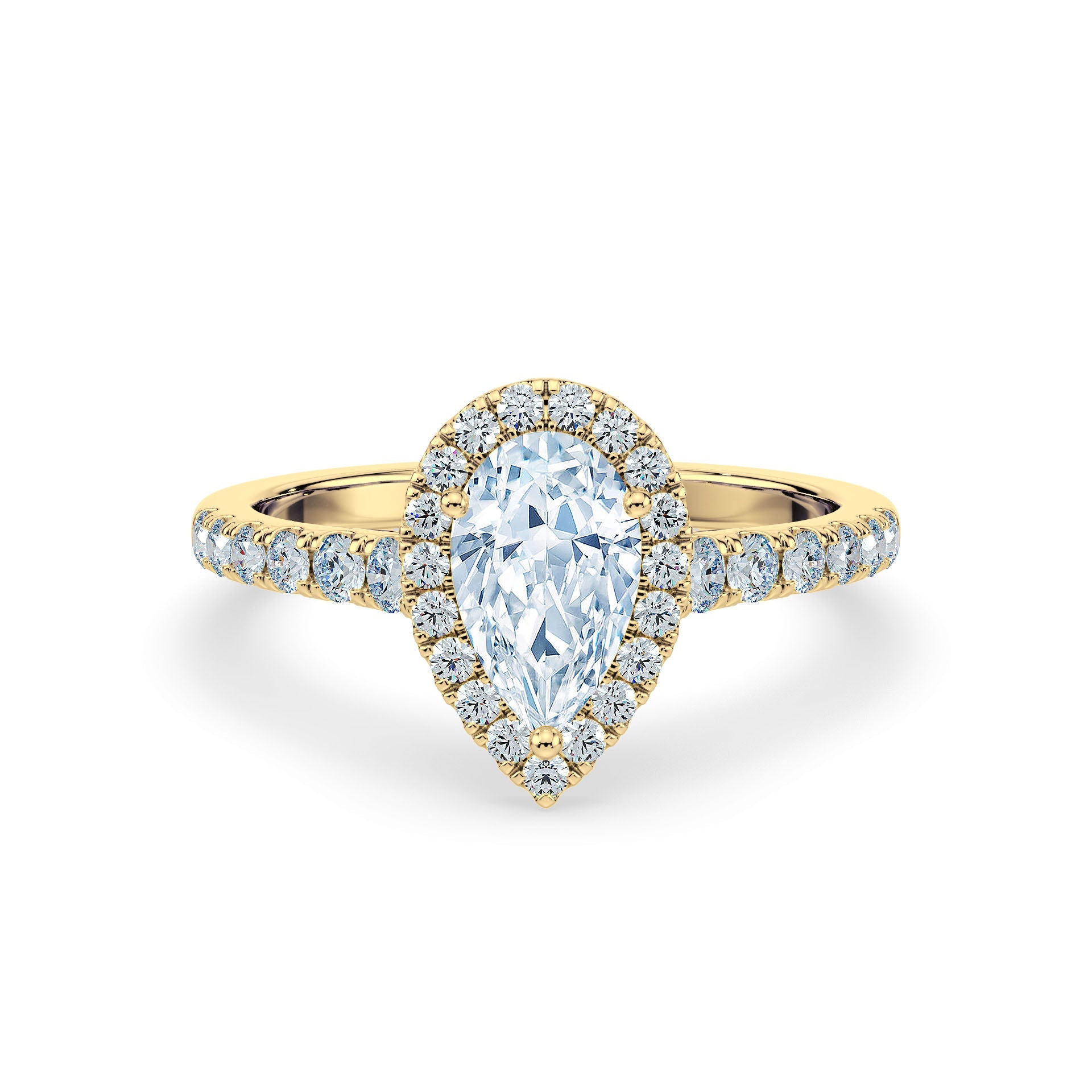 (Royal Asscher Pear - Yellow)