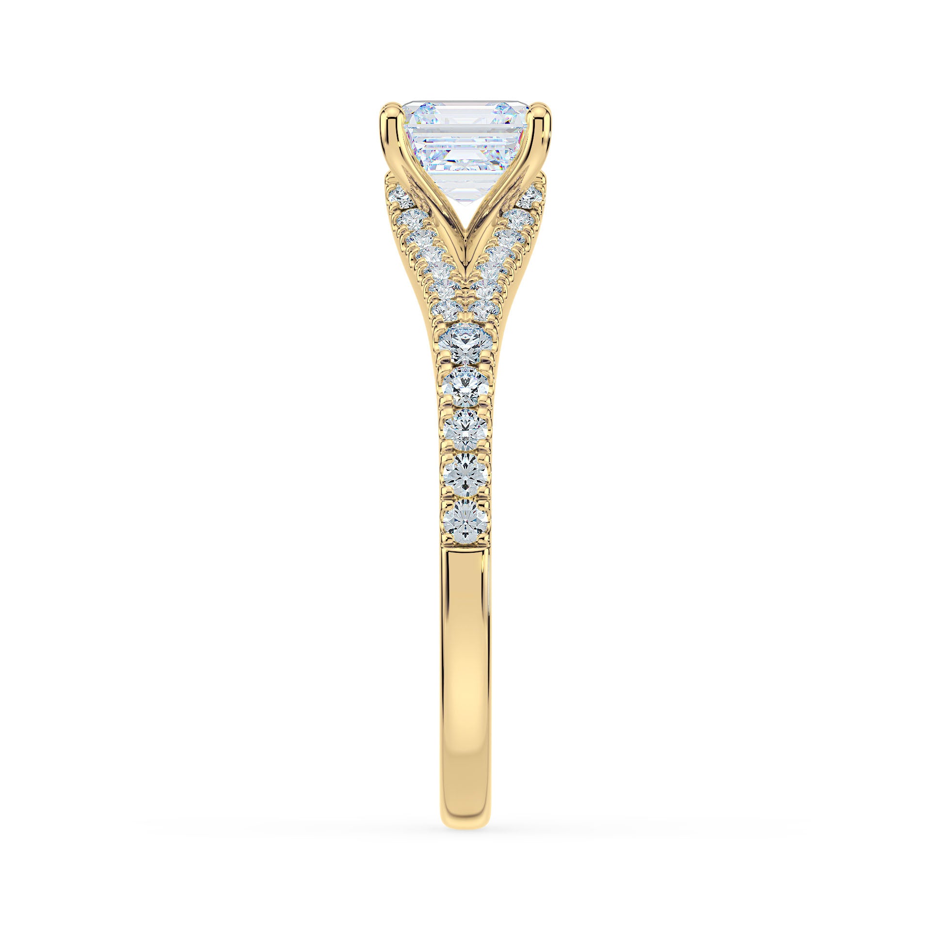 (Royal Asscher Cut - Yellow)