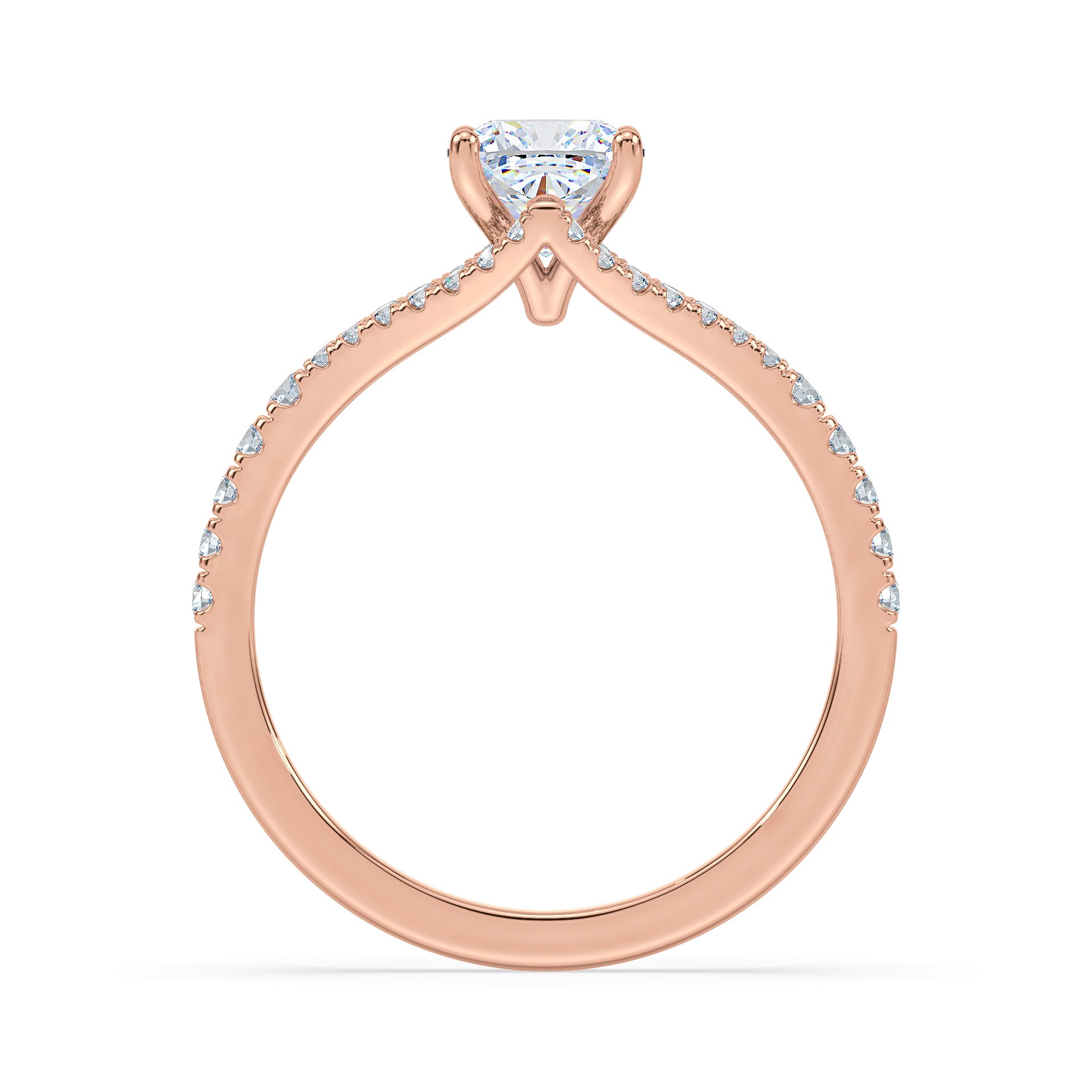 (Royal Asscher Cushion - Rose)