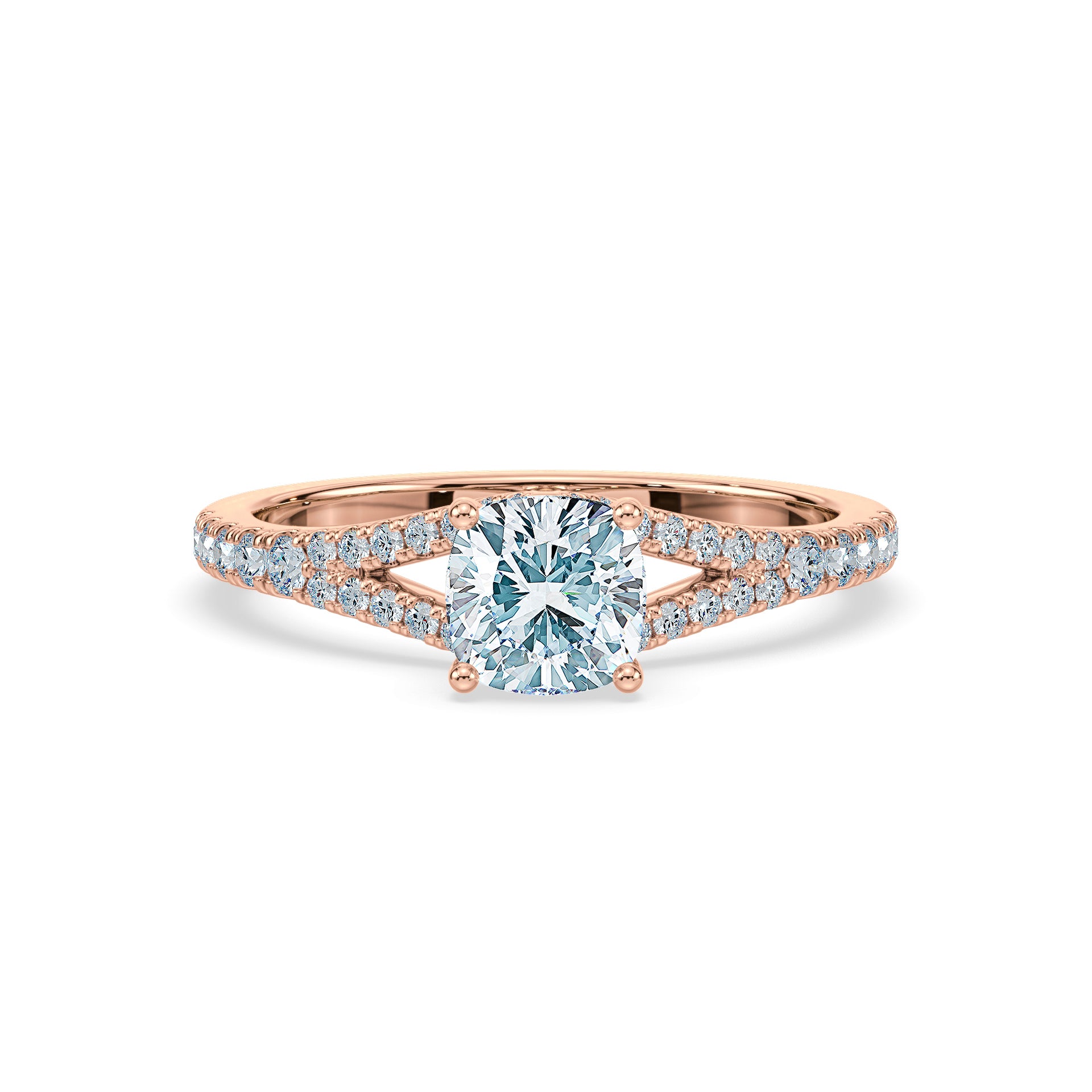 (Royal Asscher Cushion - Rose)