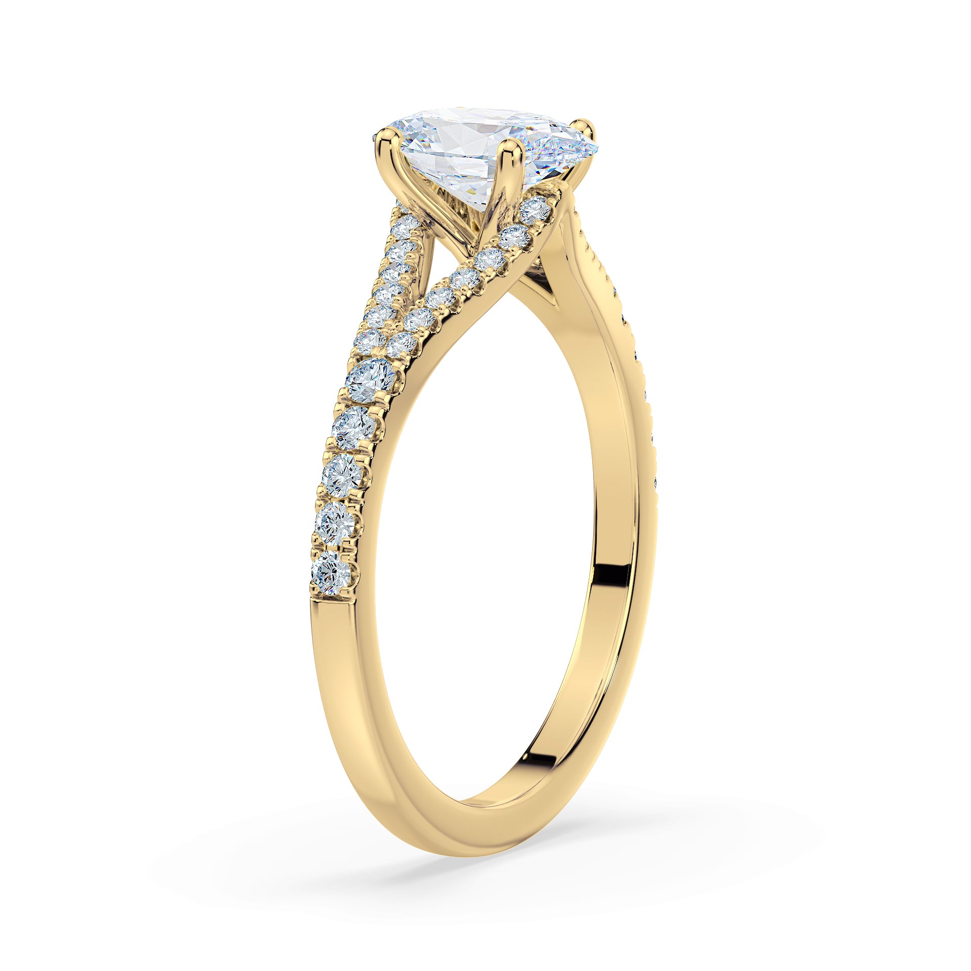 (Royal Asscher Oval - Yellow)