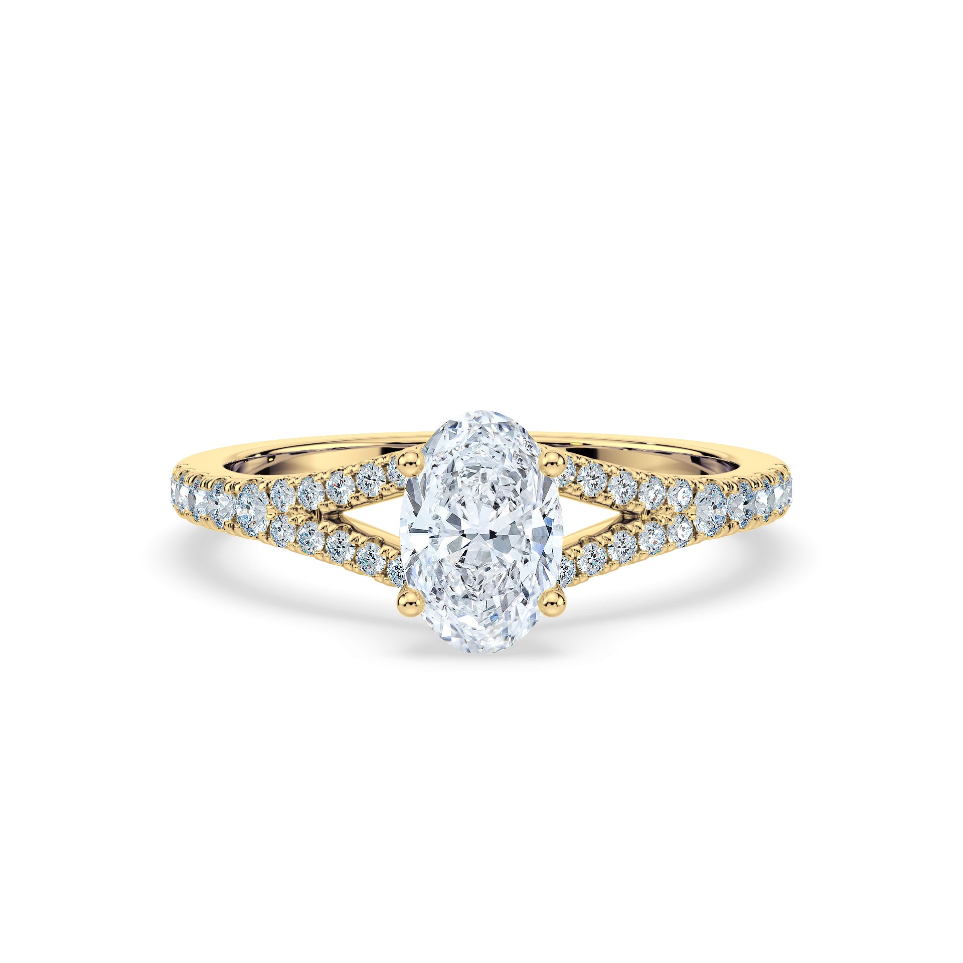 (Royal Asscher Oval - Yellow)