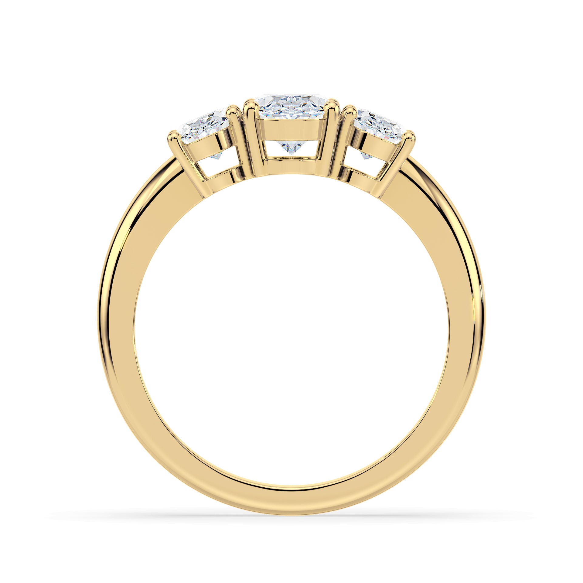 (Royal Asscher Oval - Yellow)