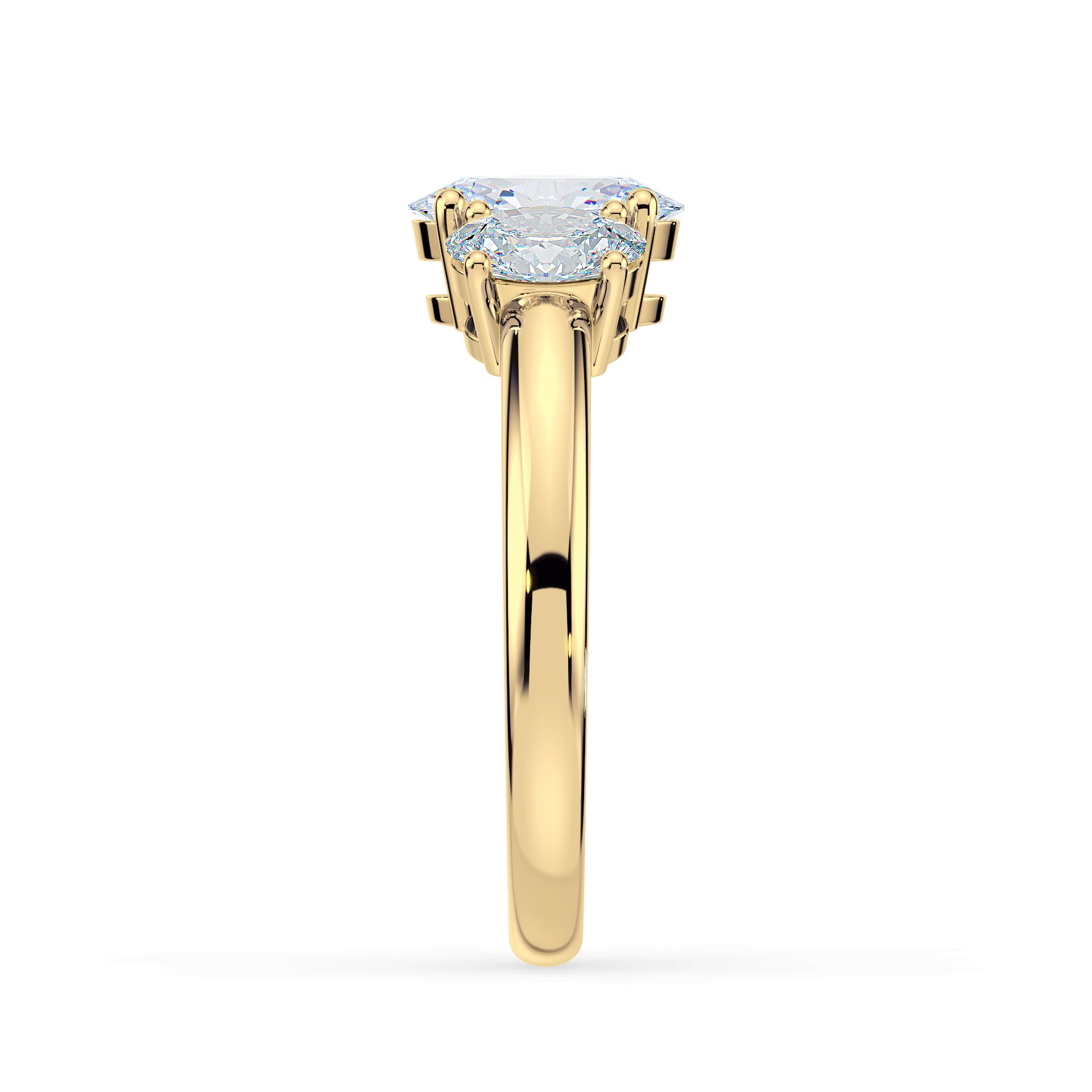 (Royal Asscher Oval - Yellow)