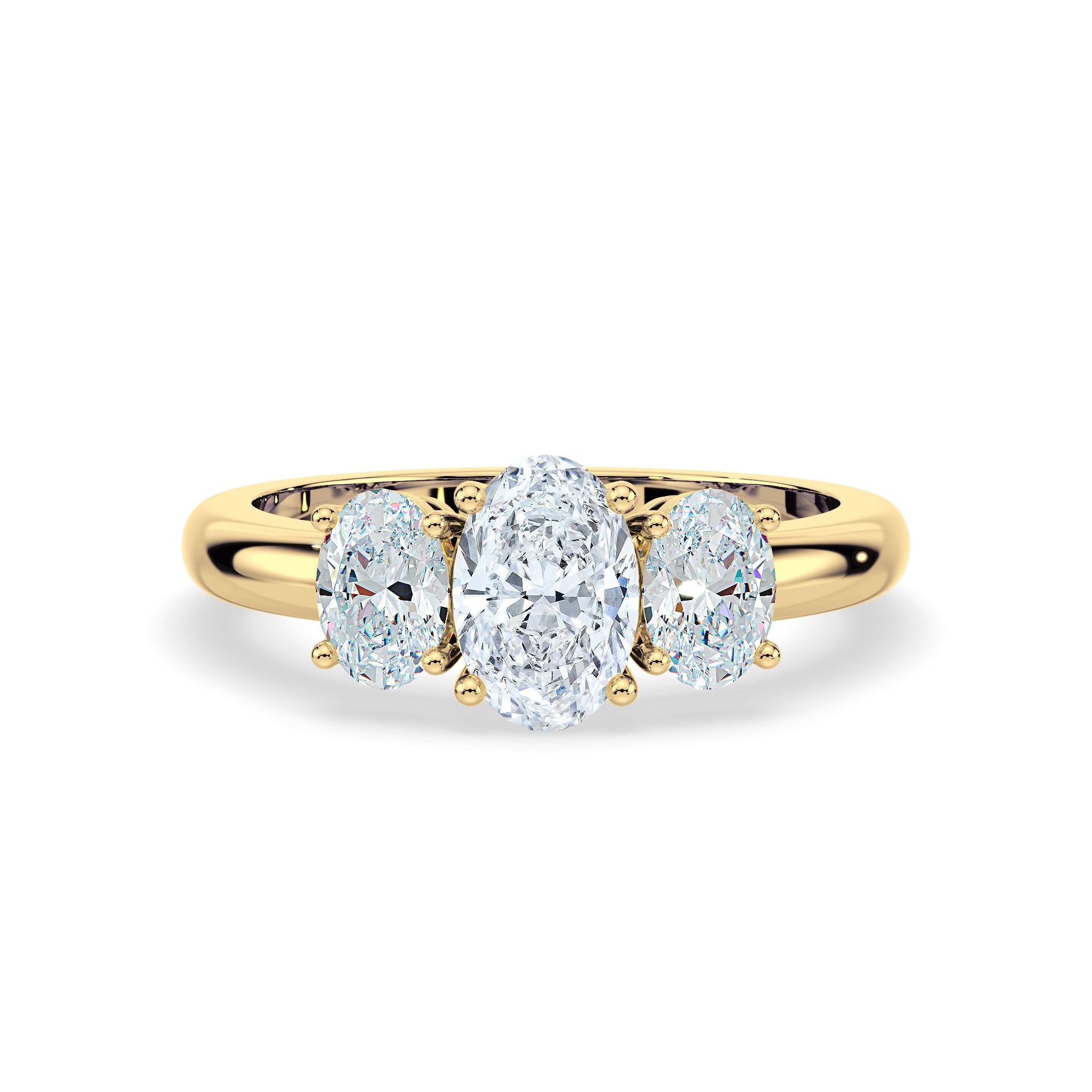 (Royal Asscher Oval - Yellow)