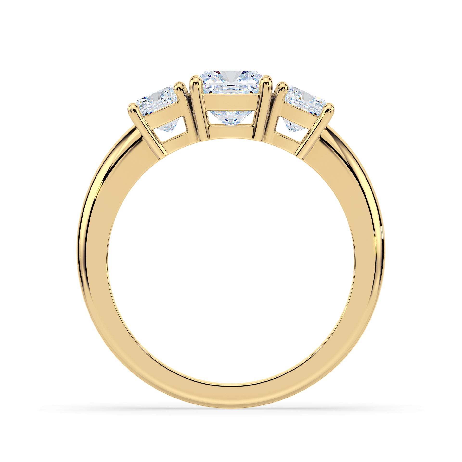 (Royal Asscher Cushion - Yellow)