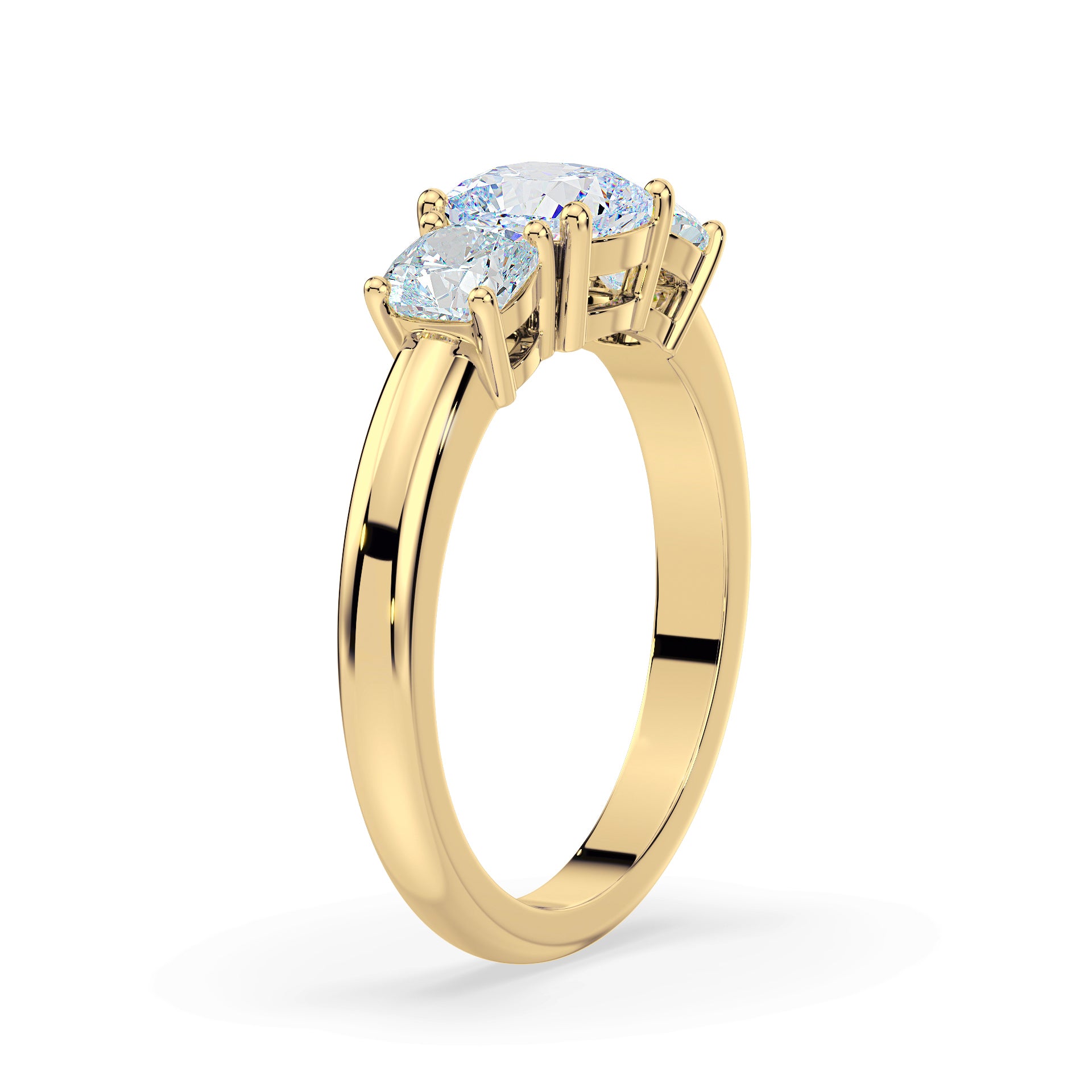 (Royal Asscher Cushion - Yellow)