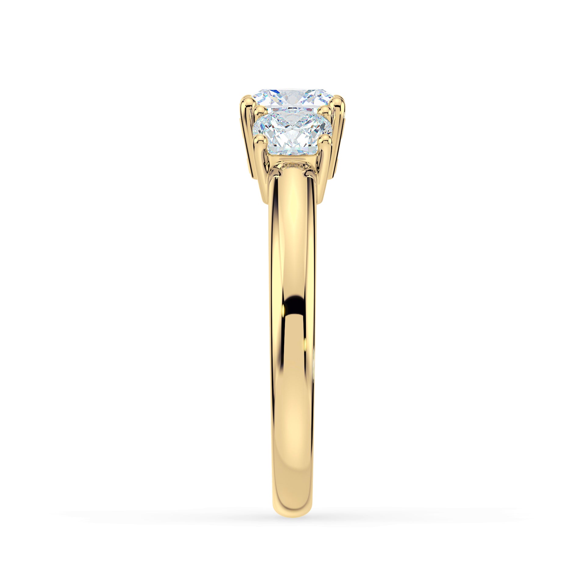 (Royal Asscher Cushion - Yellow)