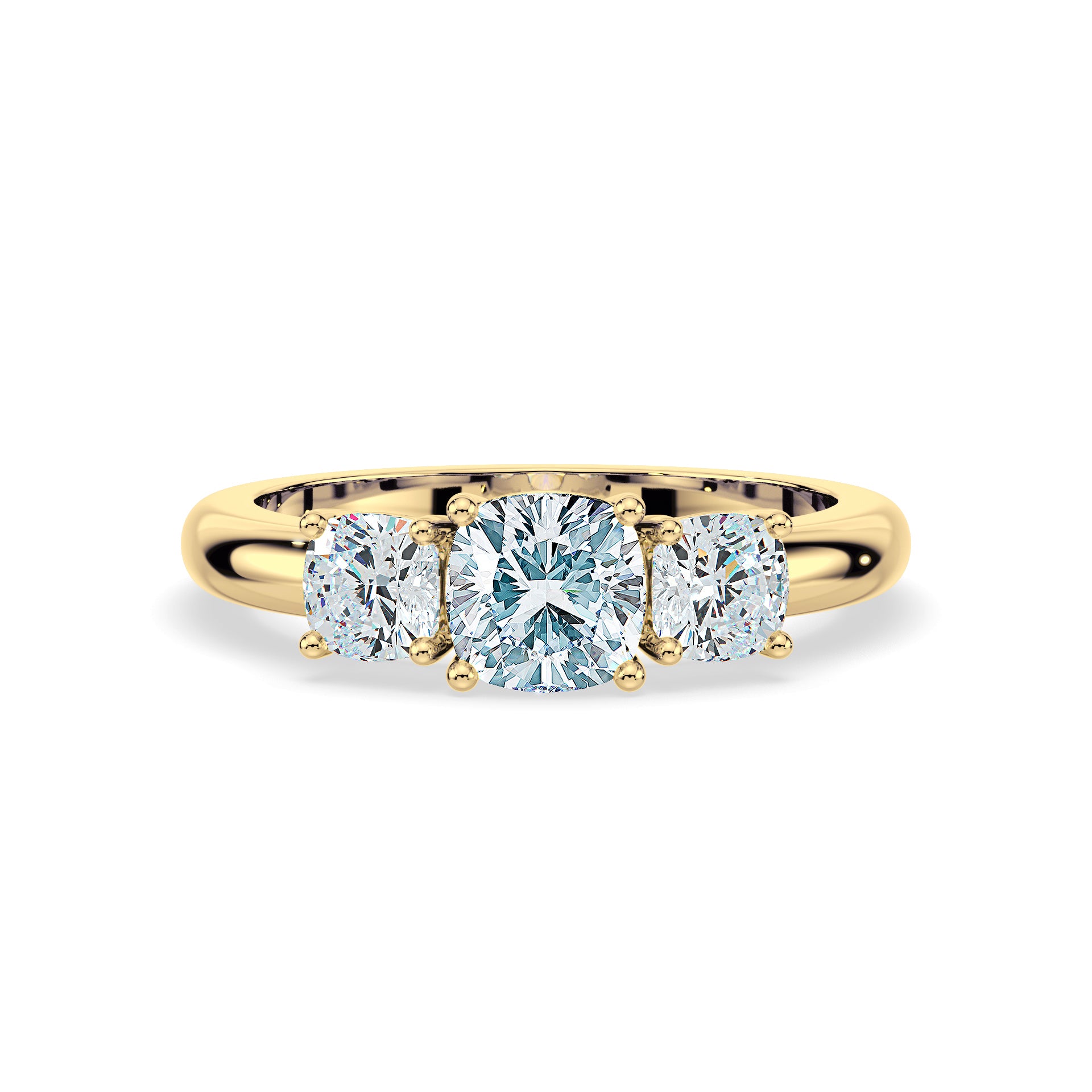 (Royal Asscher Cushion - Yellow)