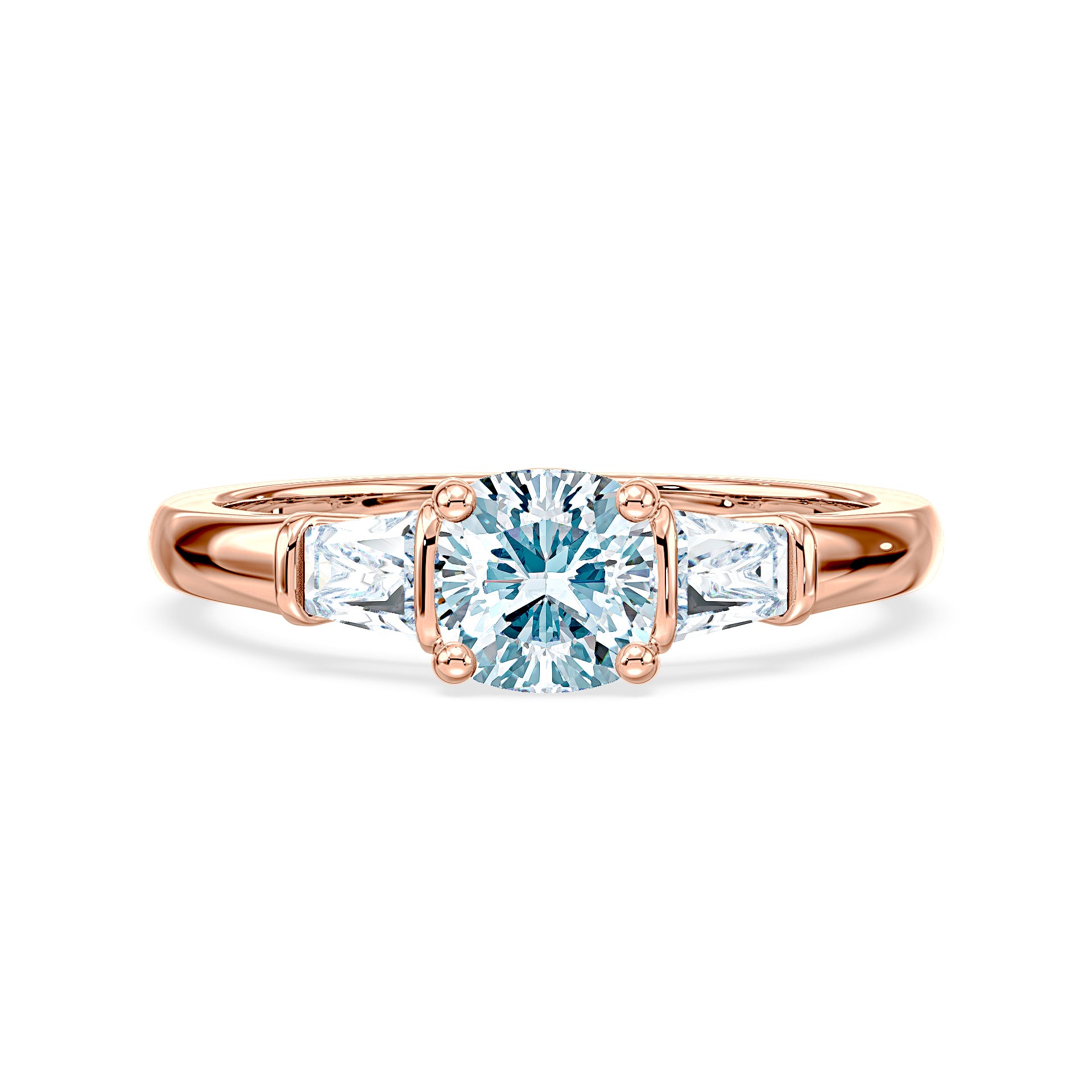 (Royal Asscher Cushion - Rose)