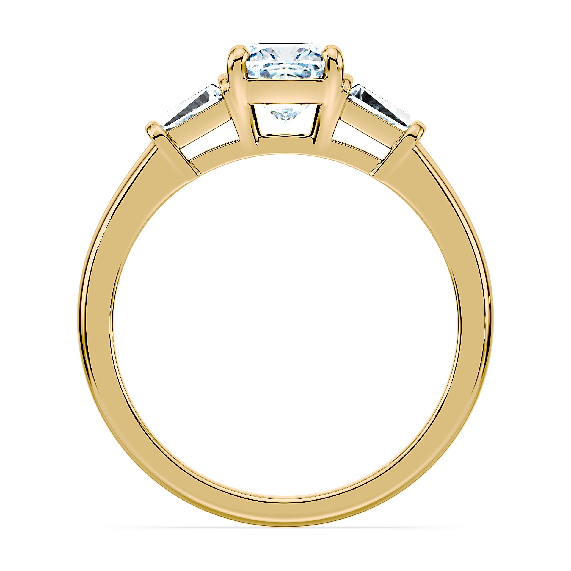 (Royal Asscher Cushion - Yellow)