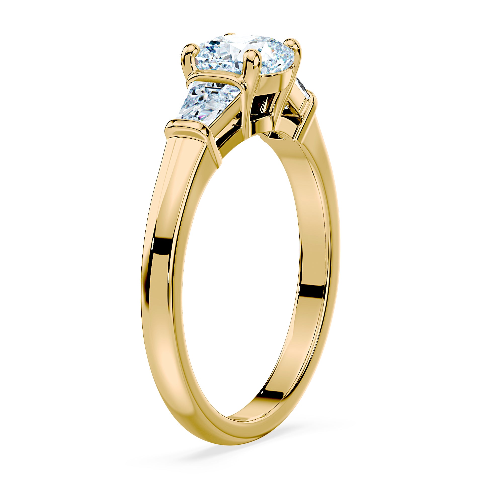 (Royal Asscher Cushion - Yellow)