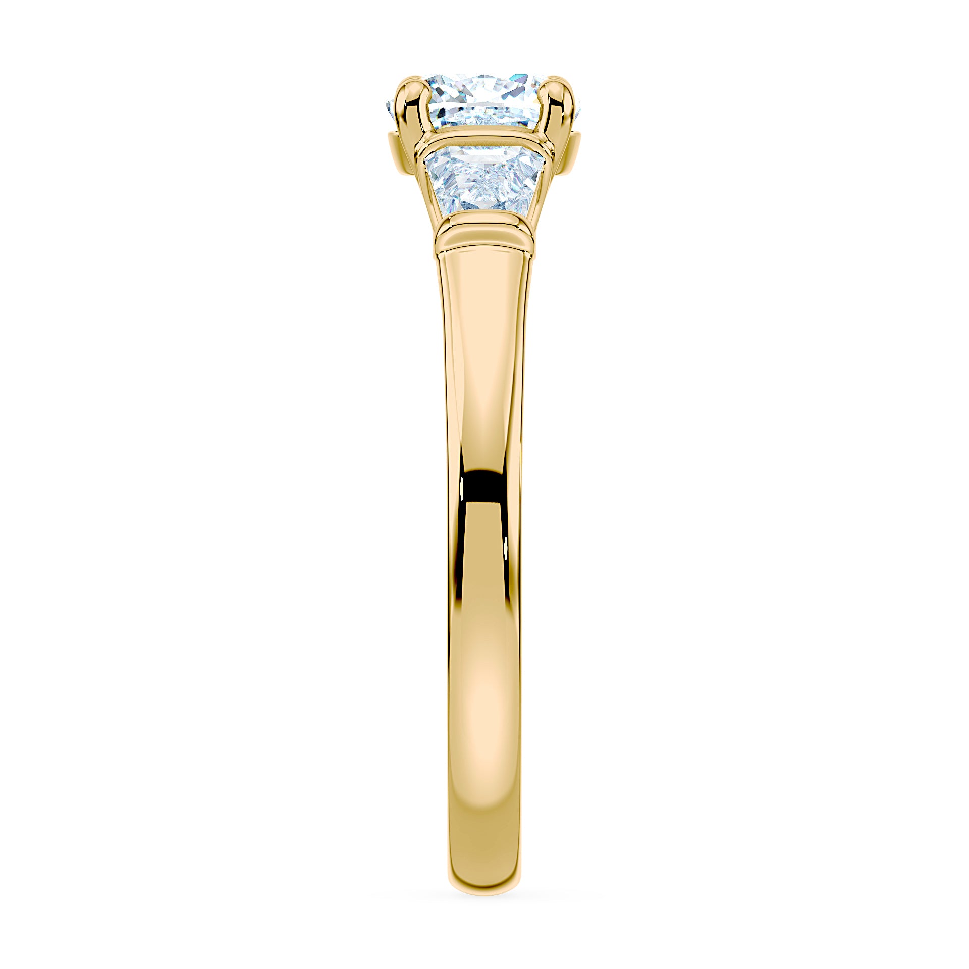 (Royal Asscher Cushion - Yellow)
