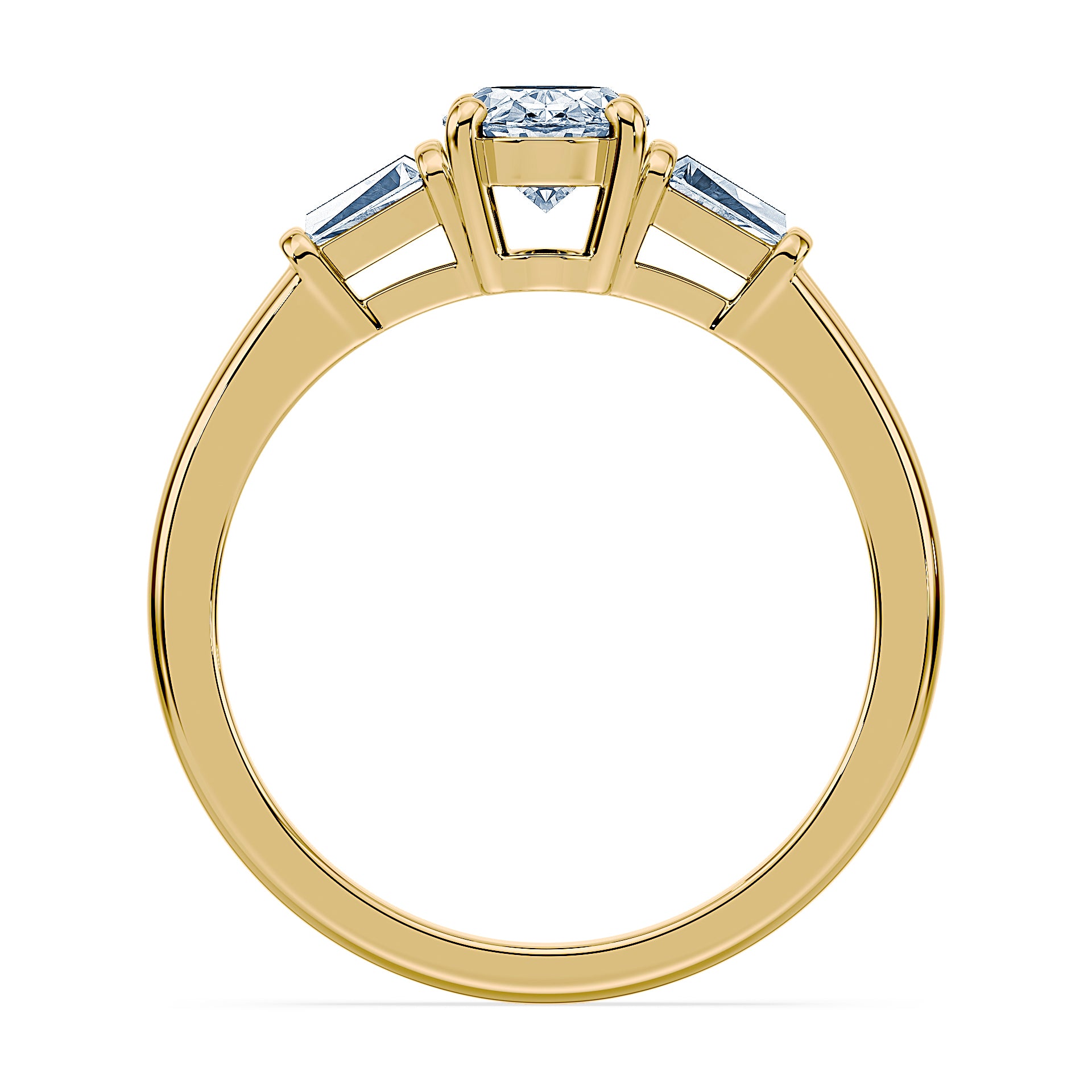 (Royal Asscher Oval - Yellow)