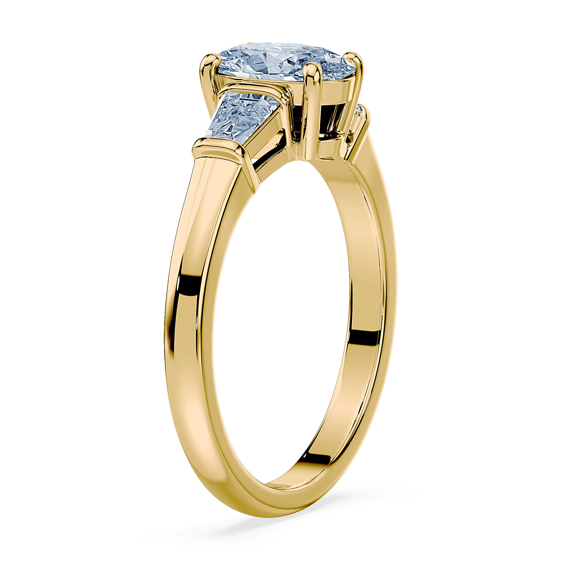(Royal Asscher Oval - Yellow)