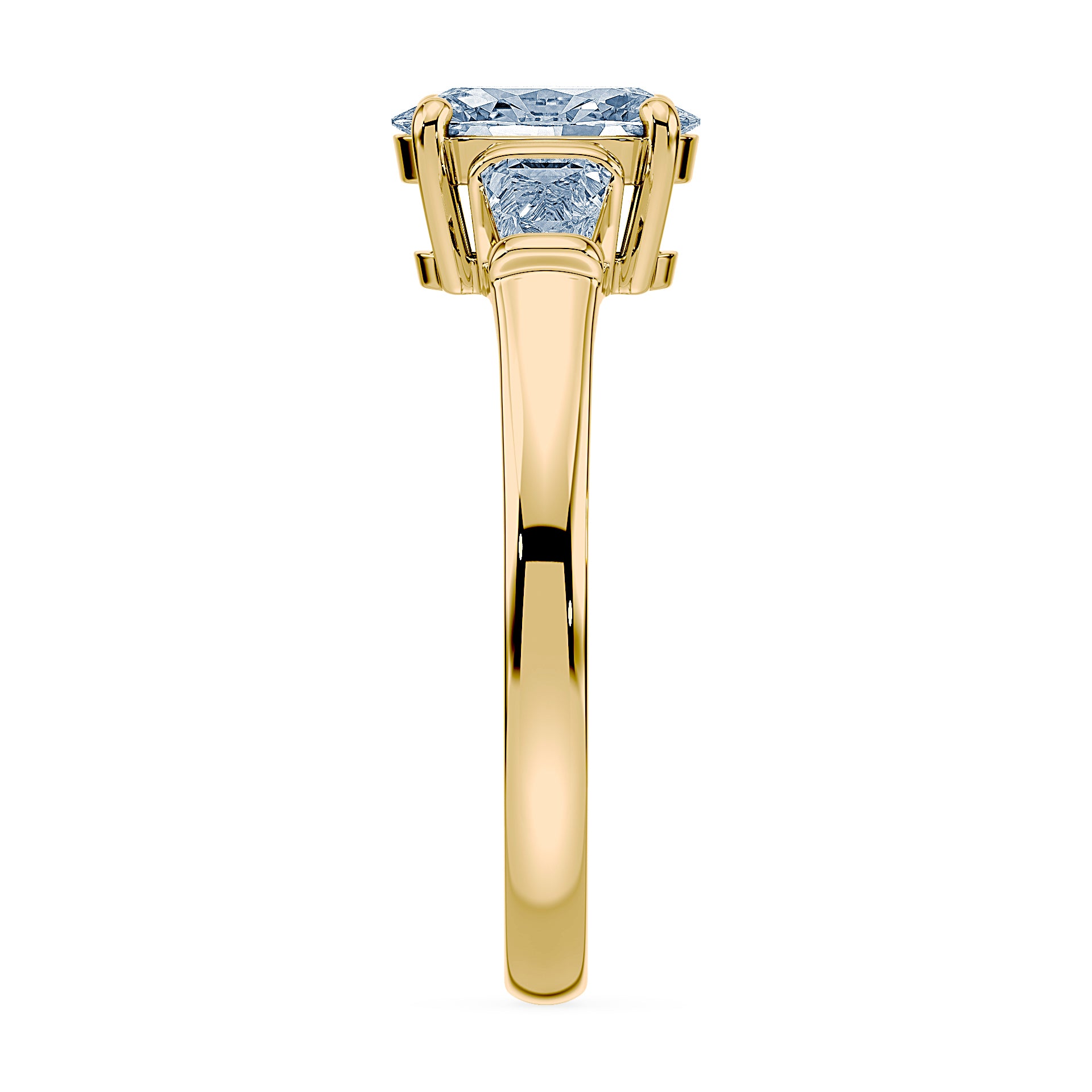 (Royal Asscher Oval - Yellow)