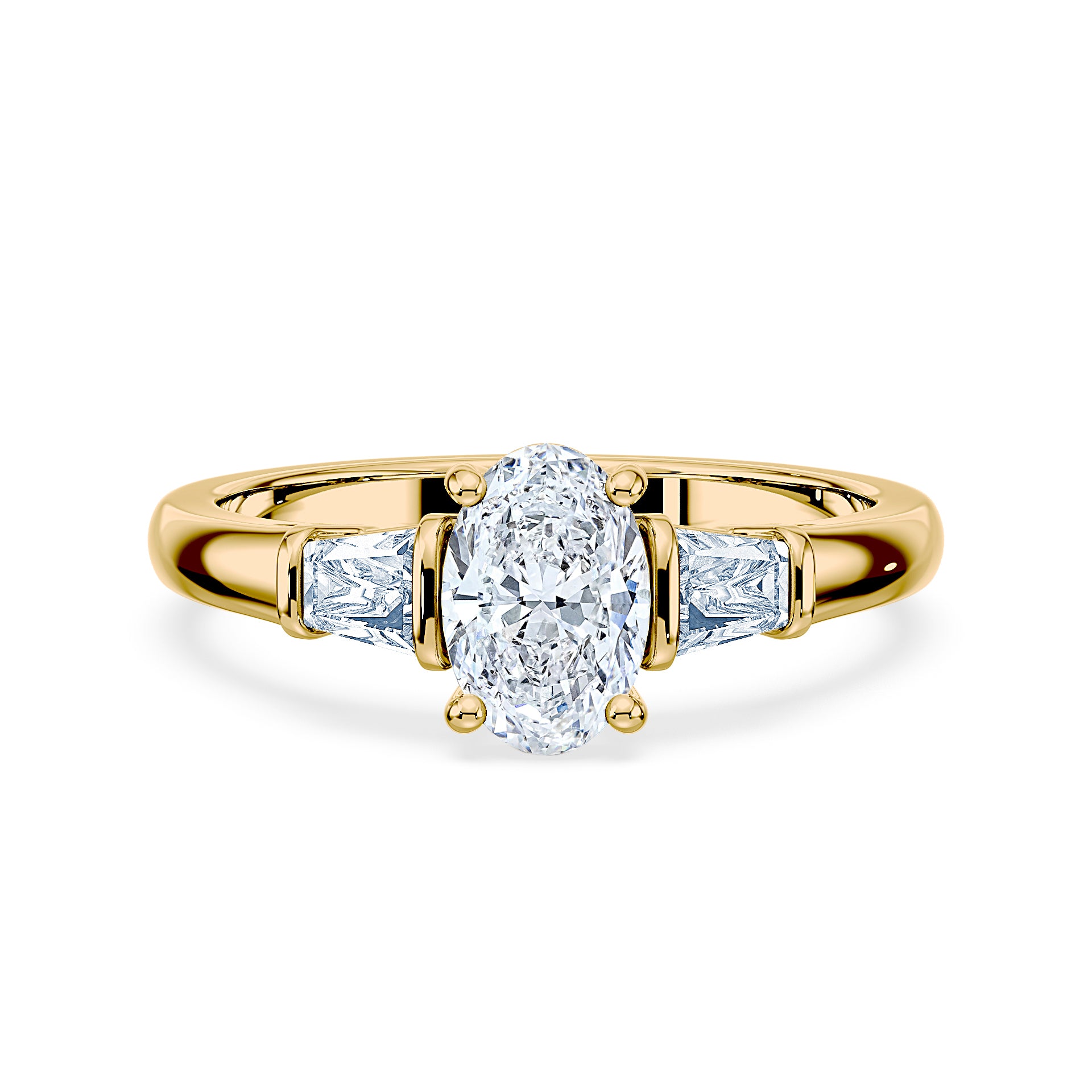 (Royal Asscher Oval - Yellow)
