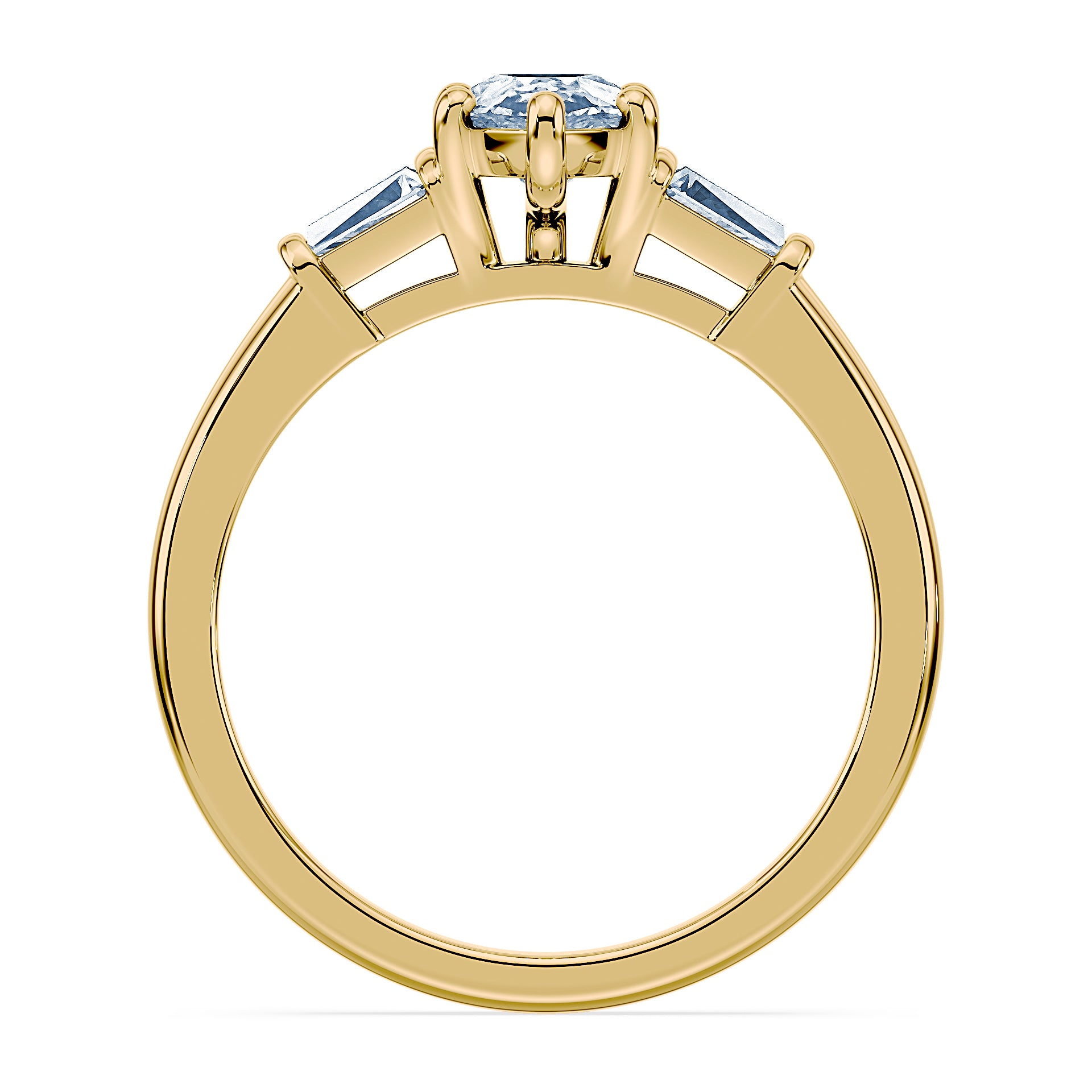 (Royal Asscher Pear - Yellow)