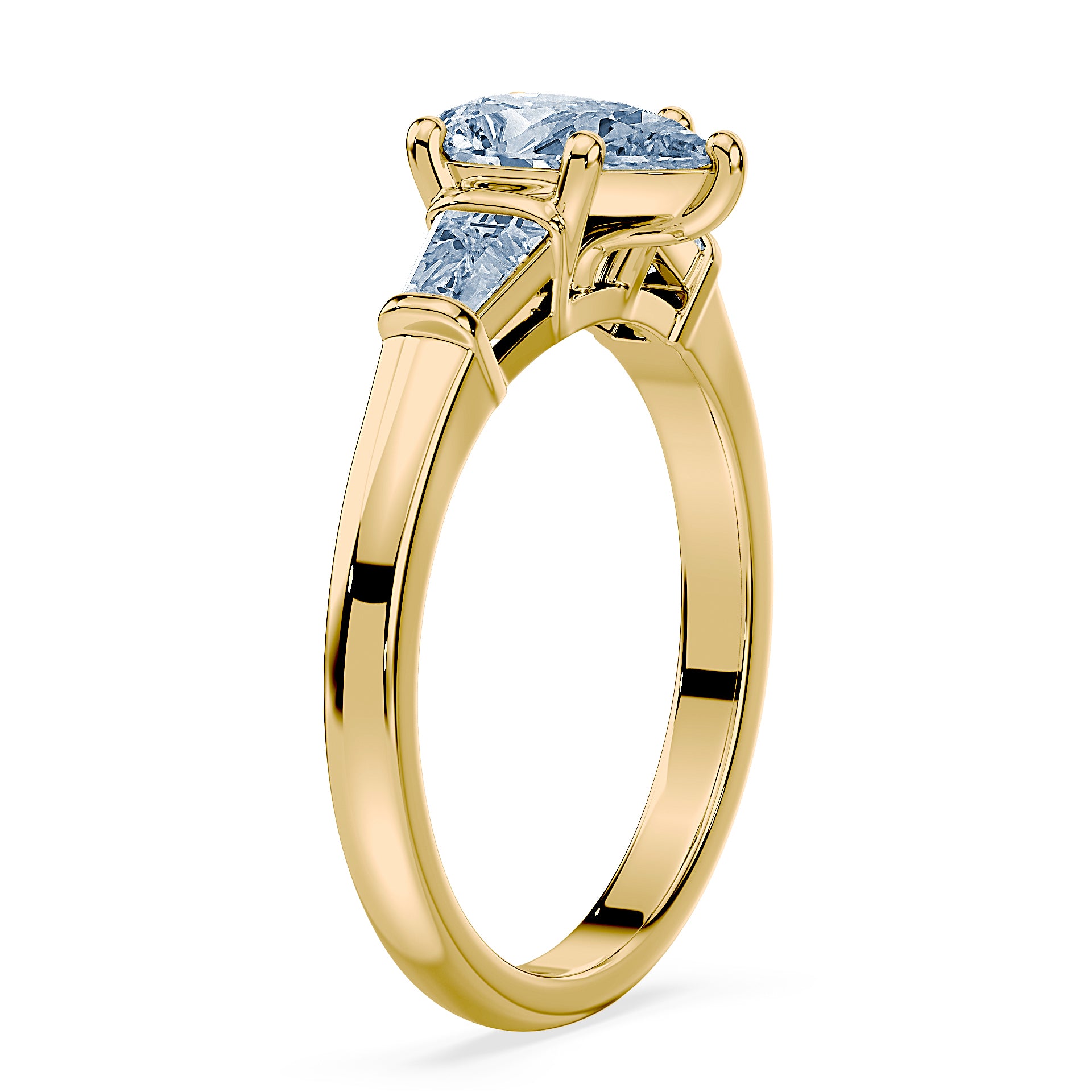 (Royal Asscher Pear - Yellow)