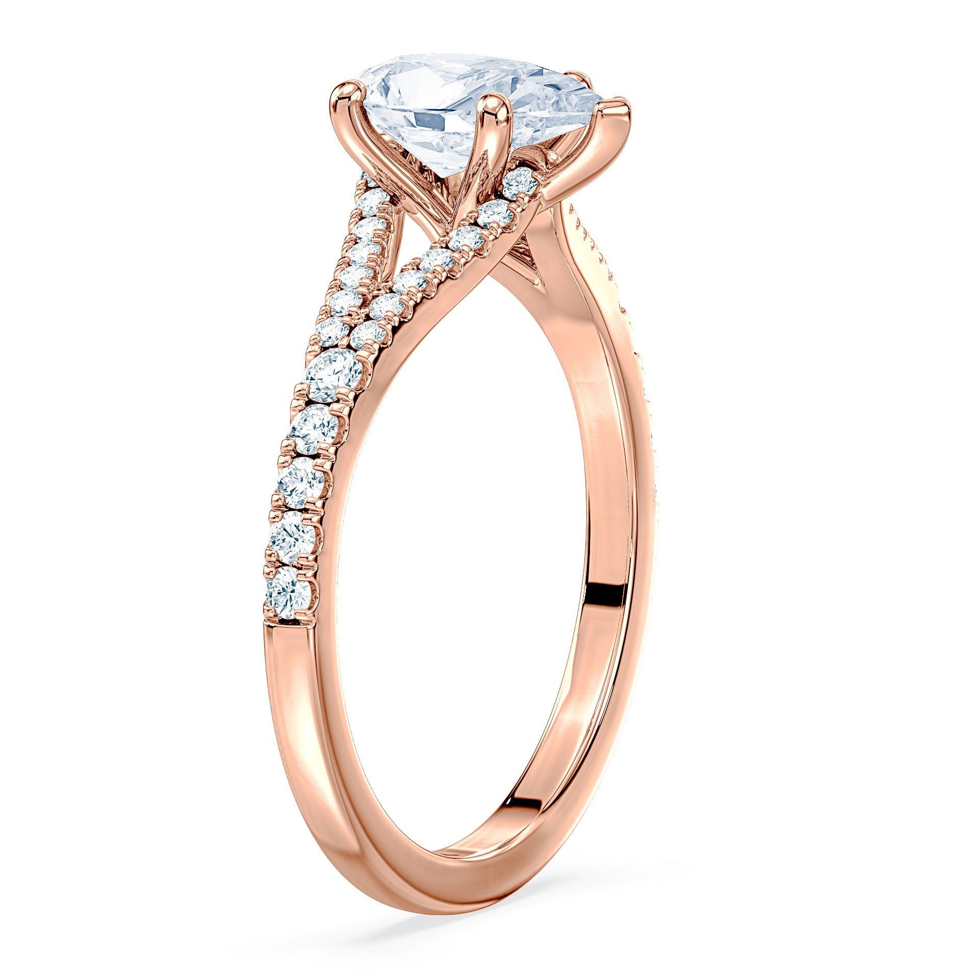(Royal Asscher Pear - Rose)