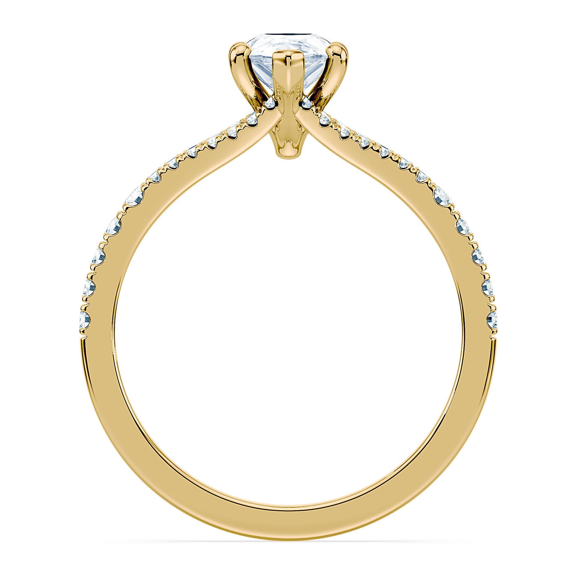(Royal Asscher Pear - Yellow)