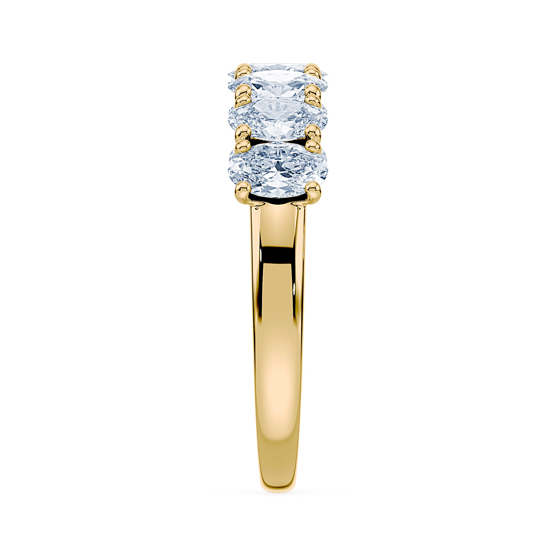 (Royal Asscher Oval - Yellow)