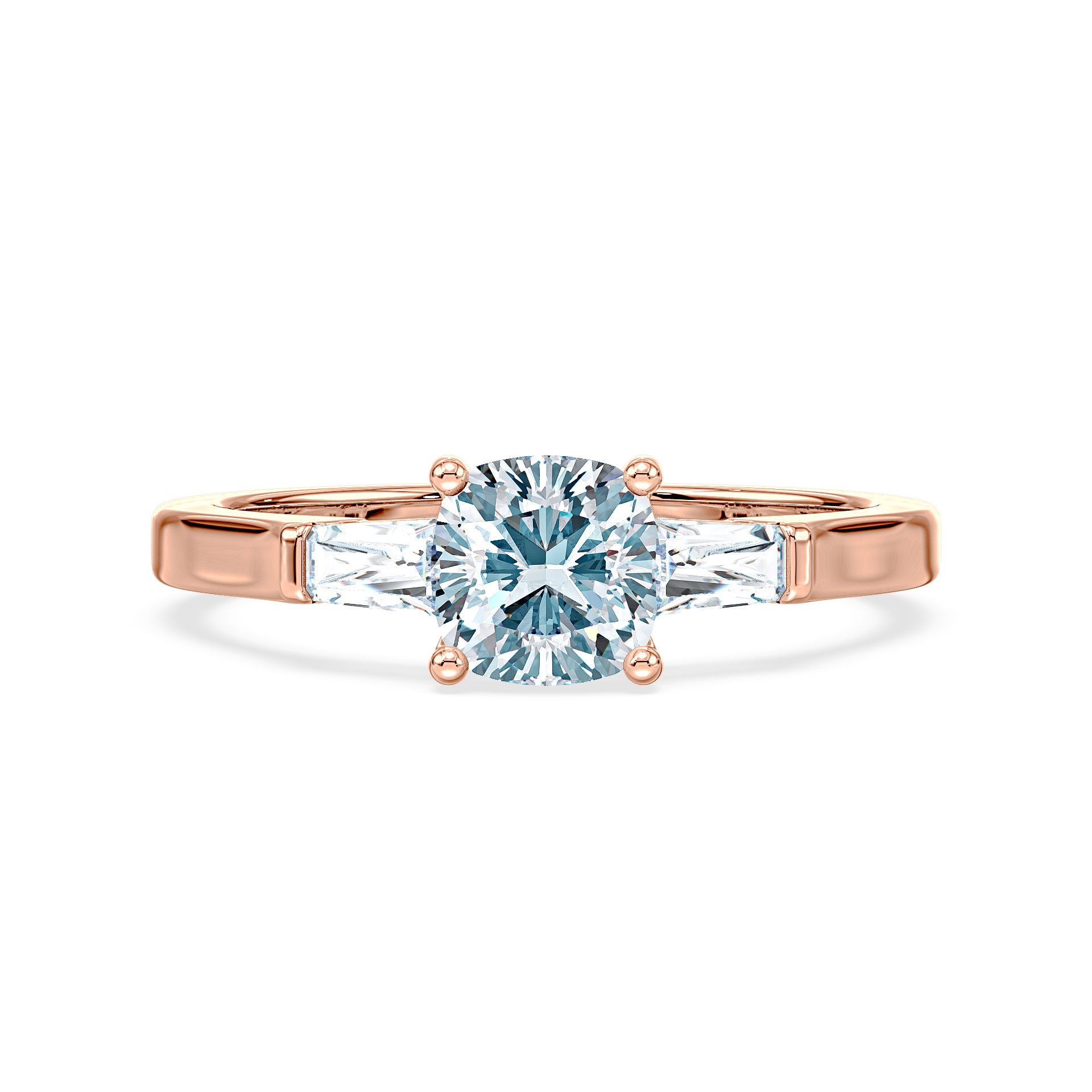 (Royal Asscher Cushion - Rose)