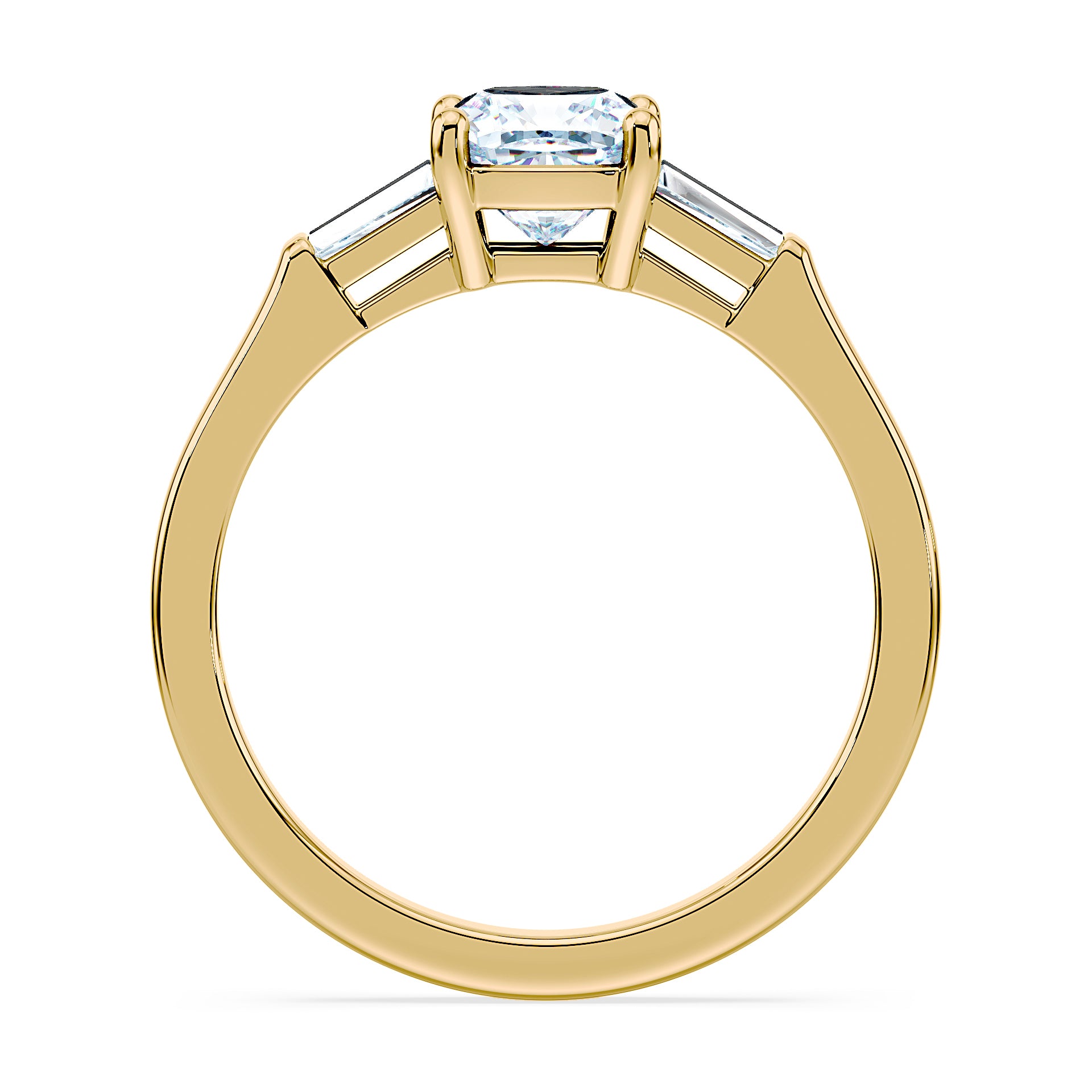 (Royal Asscher Cushion - Yellow)