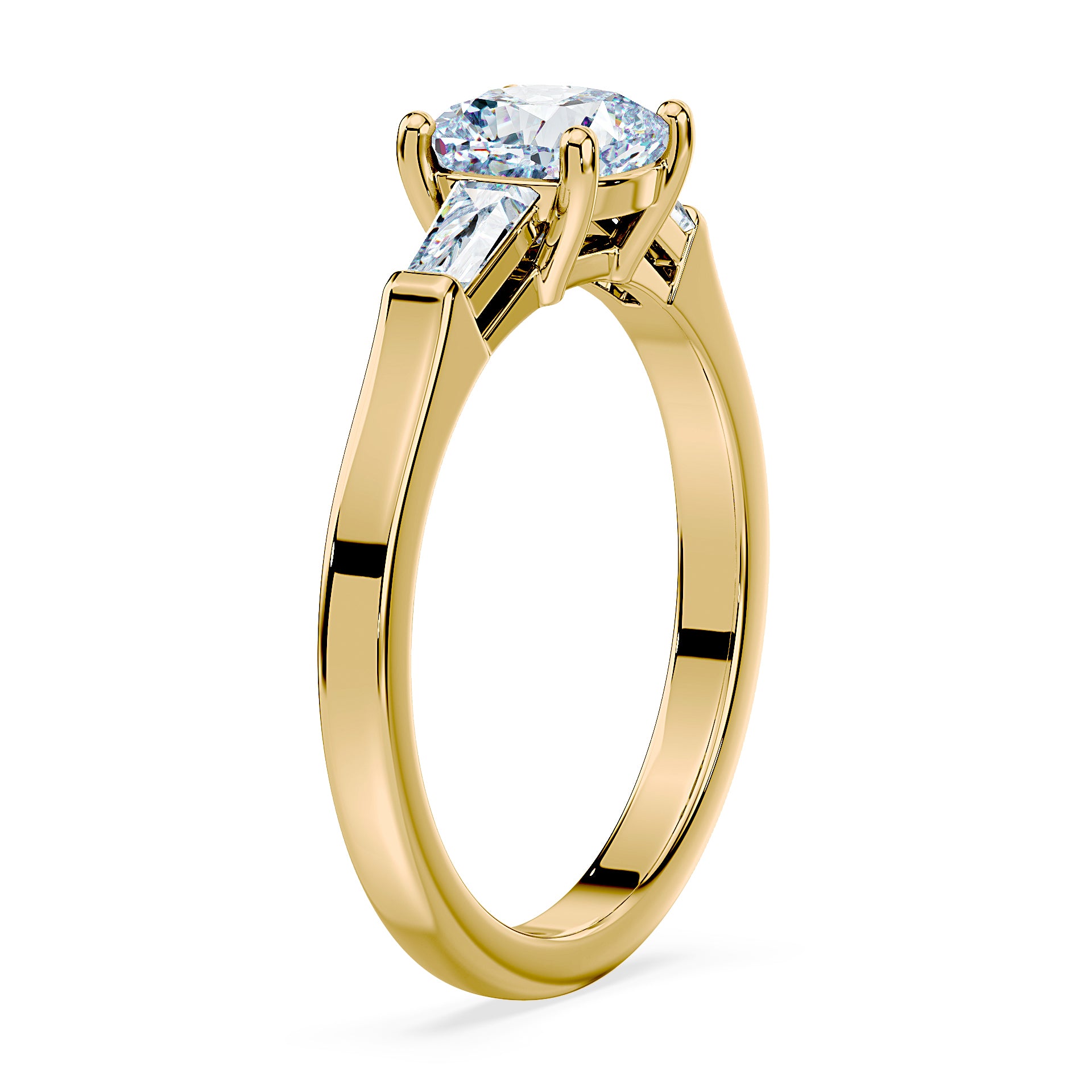 (Royal Asscher Cushion - Yellow)
