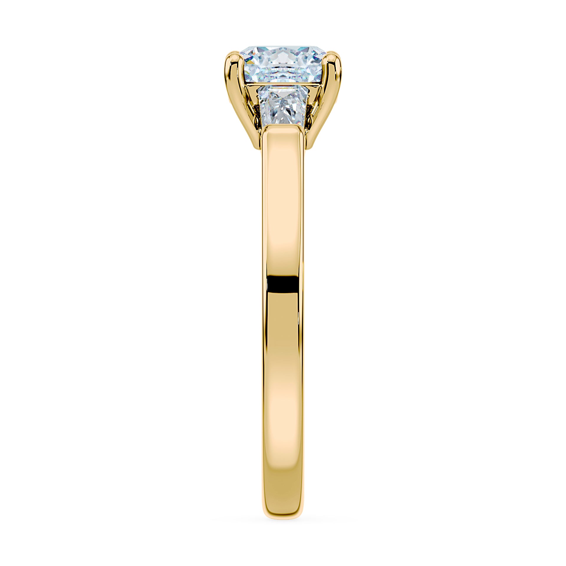 (Royal Asscher Cushion - Yellow)
