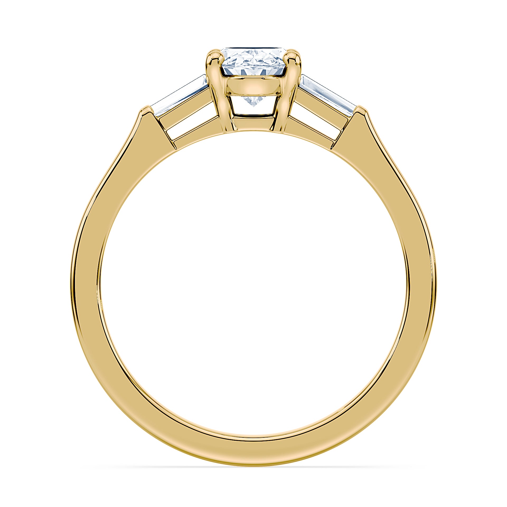 (Royal Asscher Oval - Yellow)