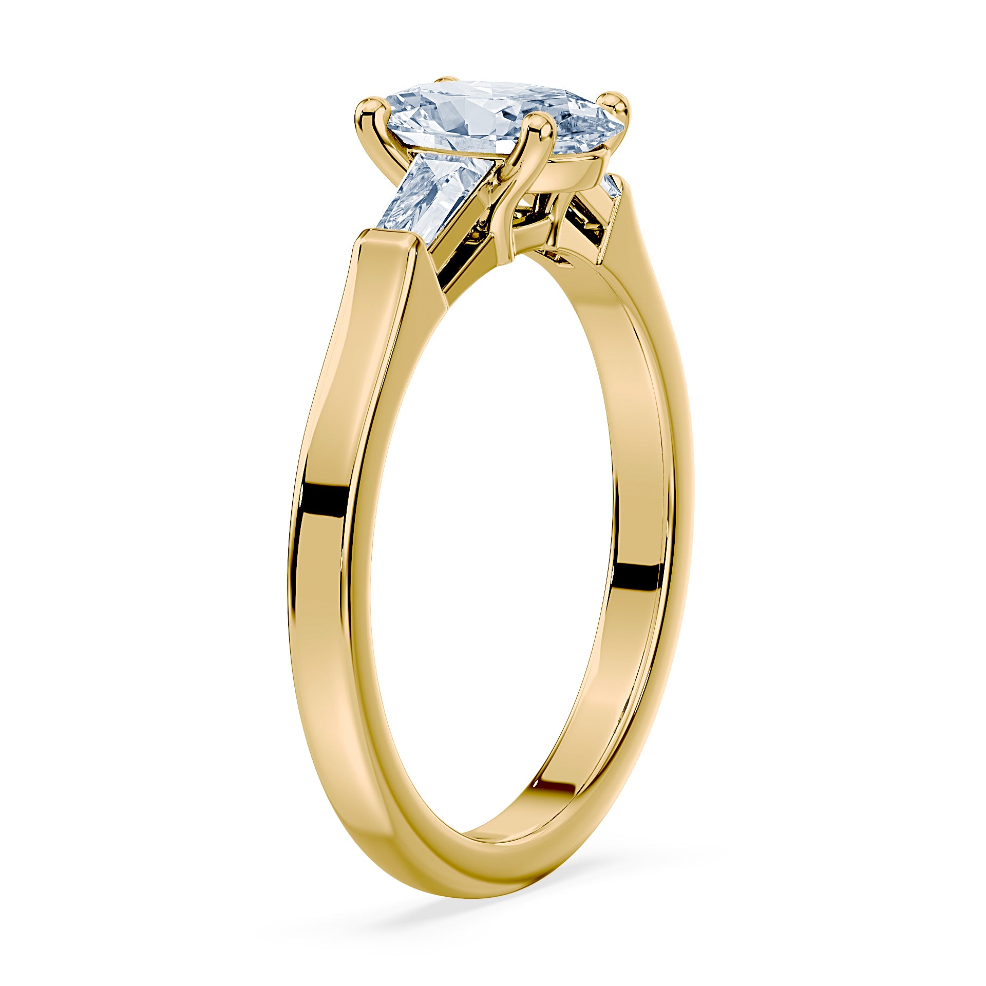(Royal Asscher Oval - Yellow)